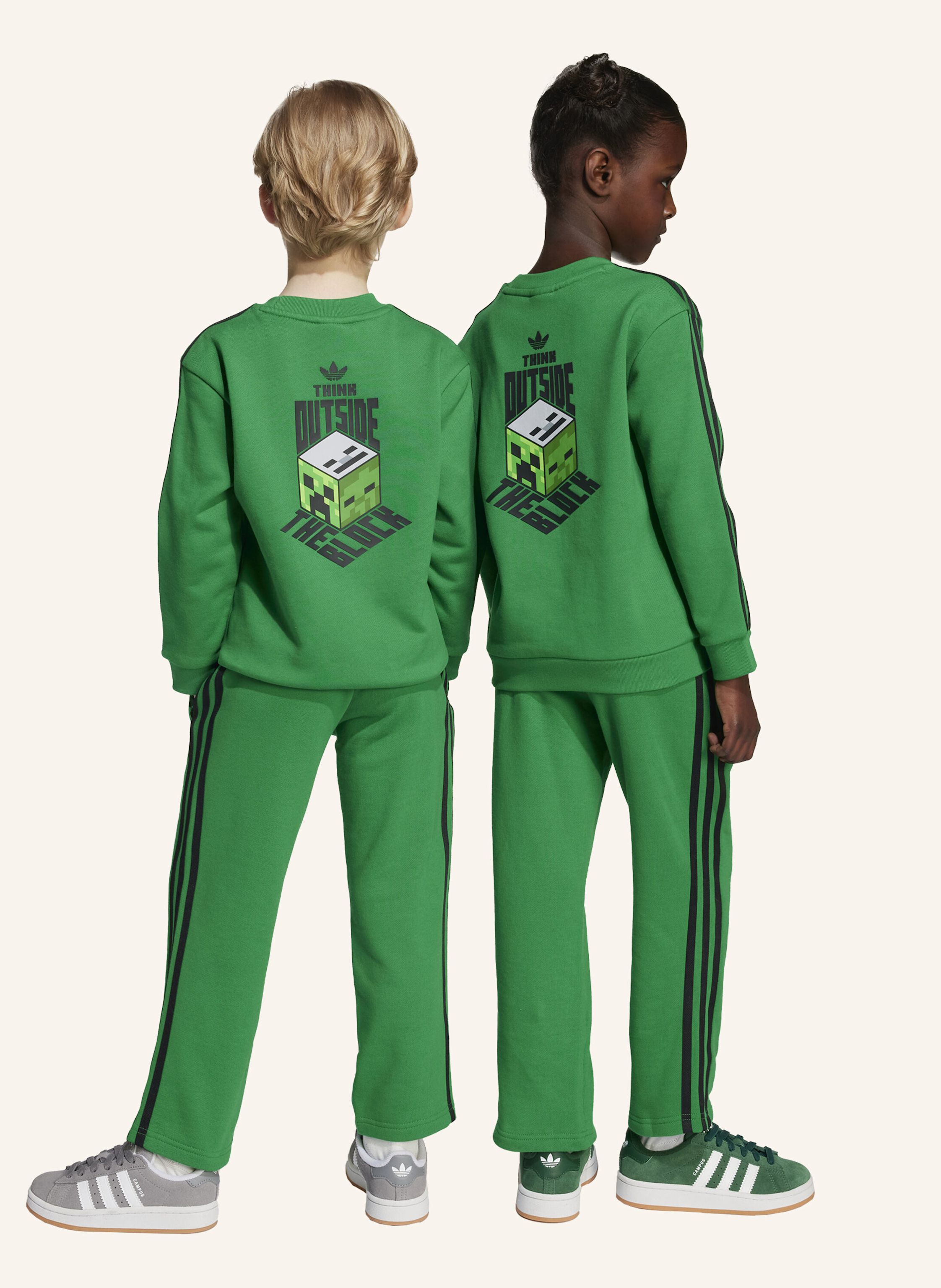 Thumbnail - Adidas Originals Adidas Originals X Minecraft Crew Set Für Kinder gruen