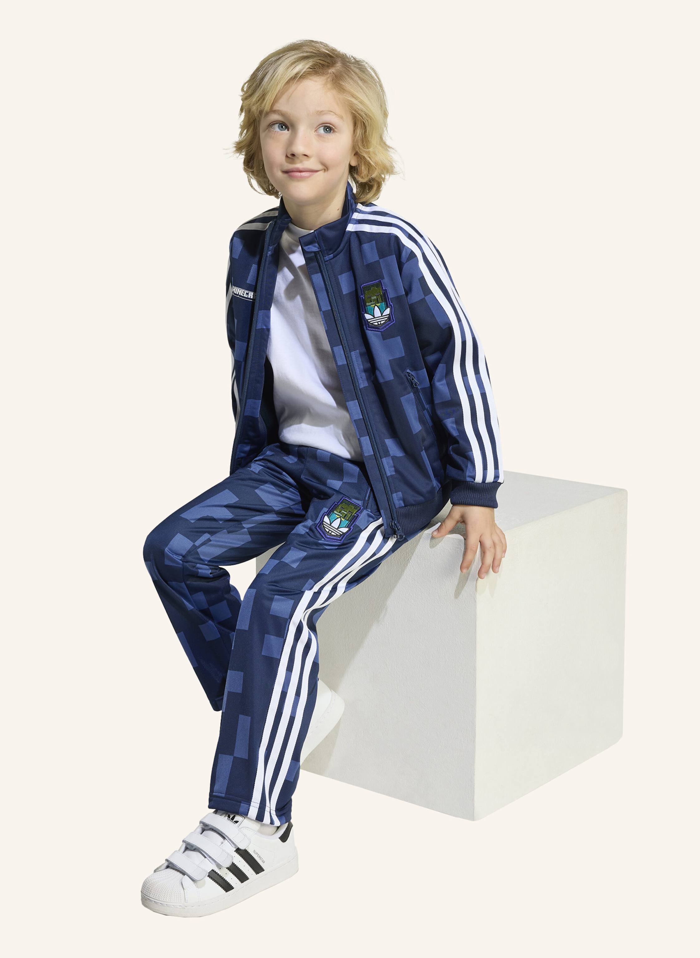 Thumbnail - Adidas Originals Adidas Originals X Minecraft Firebird Kids Trainingsanzug weiss