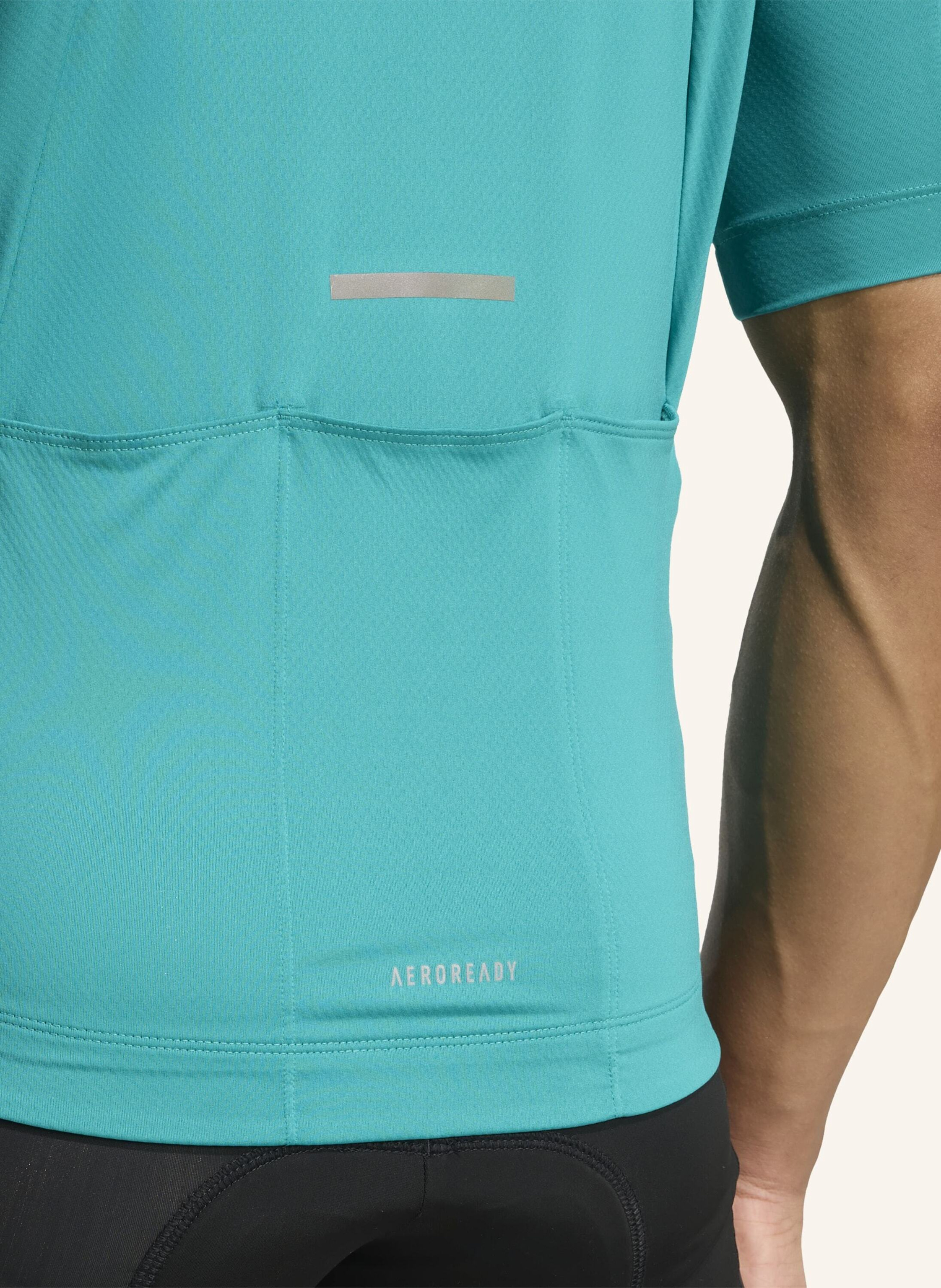 Thumbnail - Adidas Tempo 3-Streifen Radtrikot gruen