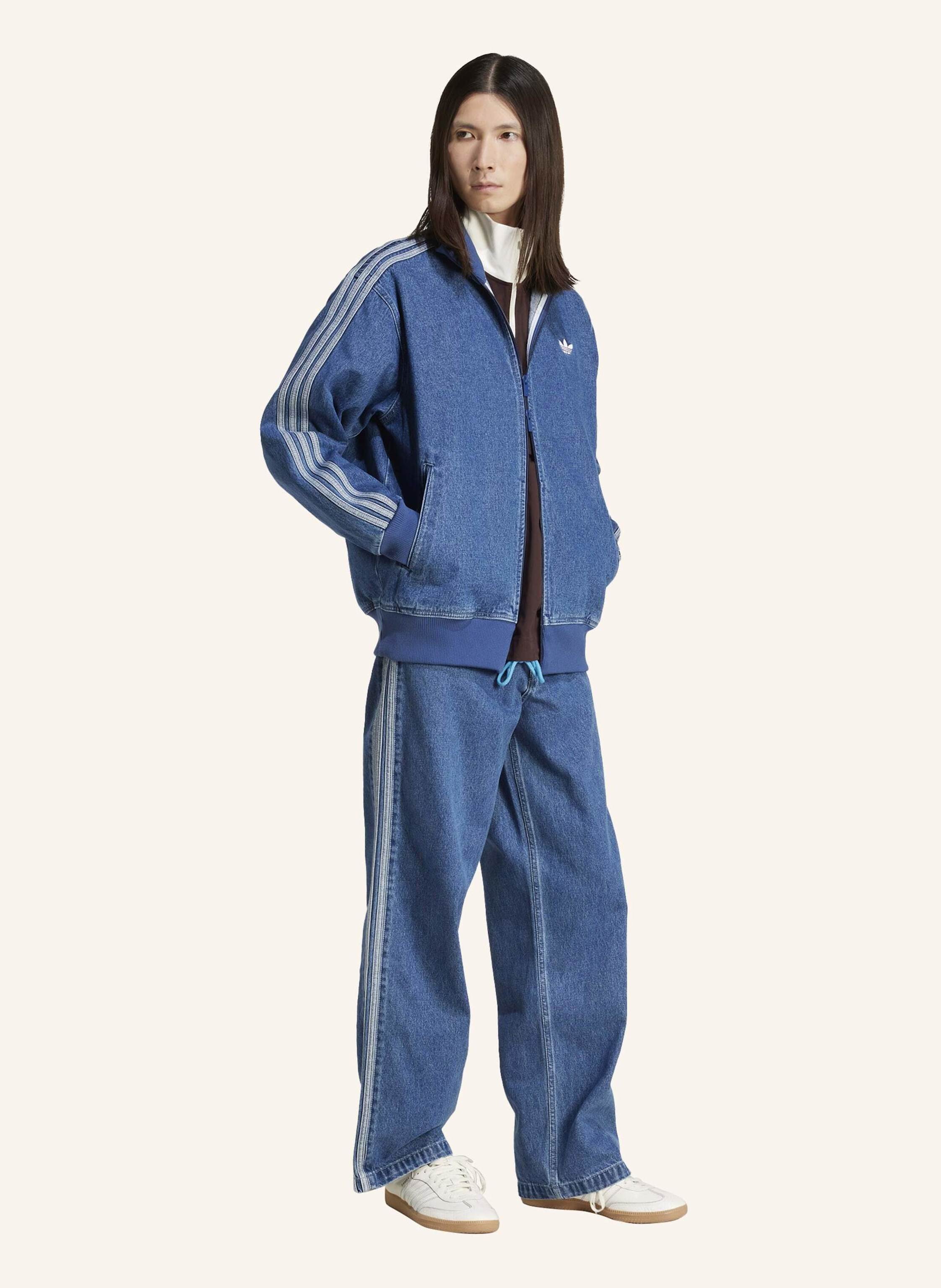 Thumbnail - Adidas Originals Adicolor Denim Firebird Hose blau