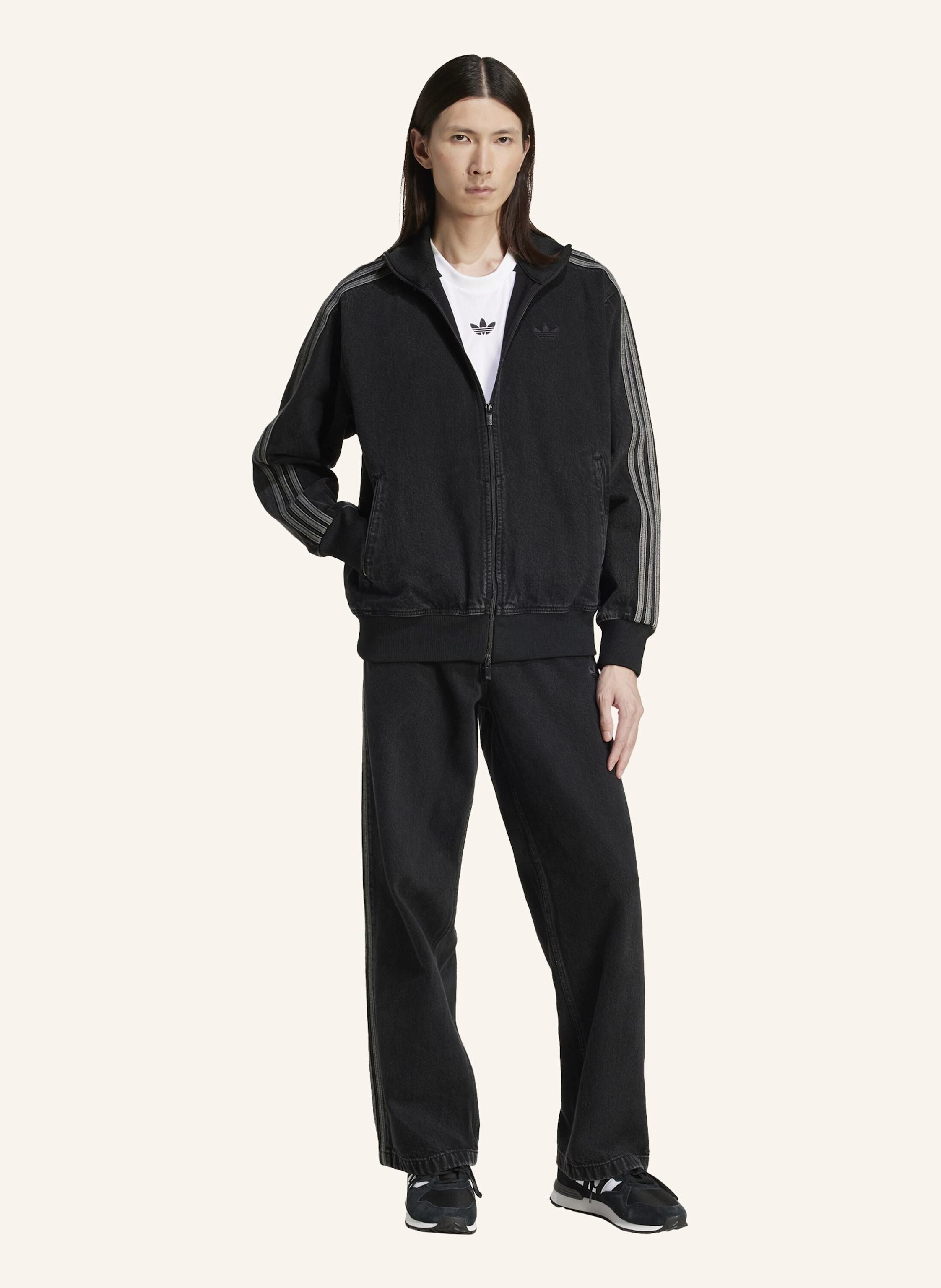 Thumbnail - Adidas Originals Adicolor Denim Firebird Hose schwarz