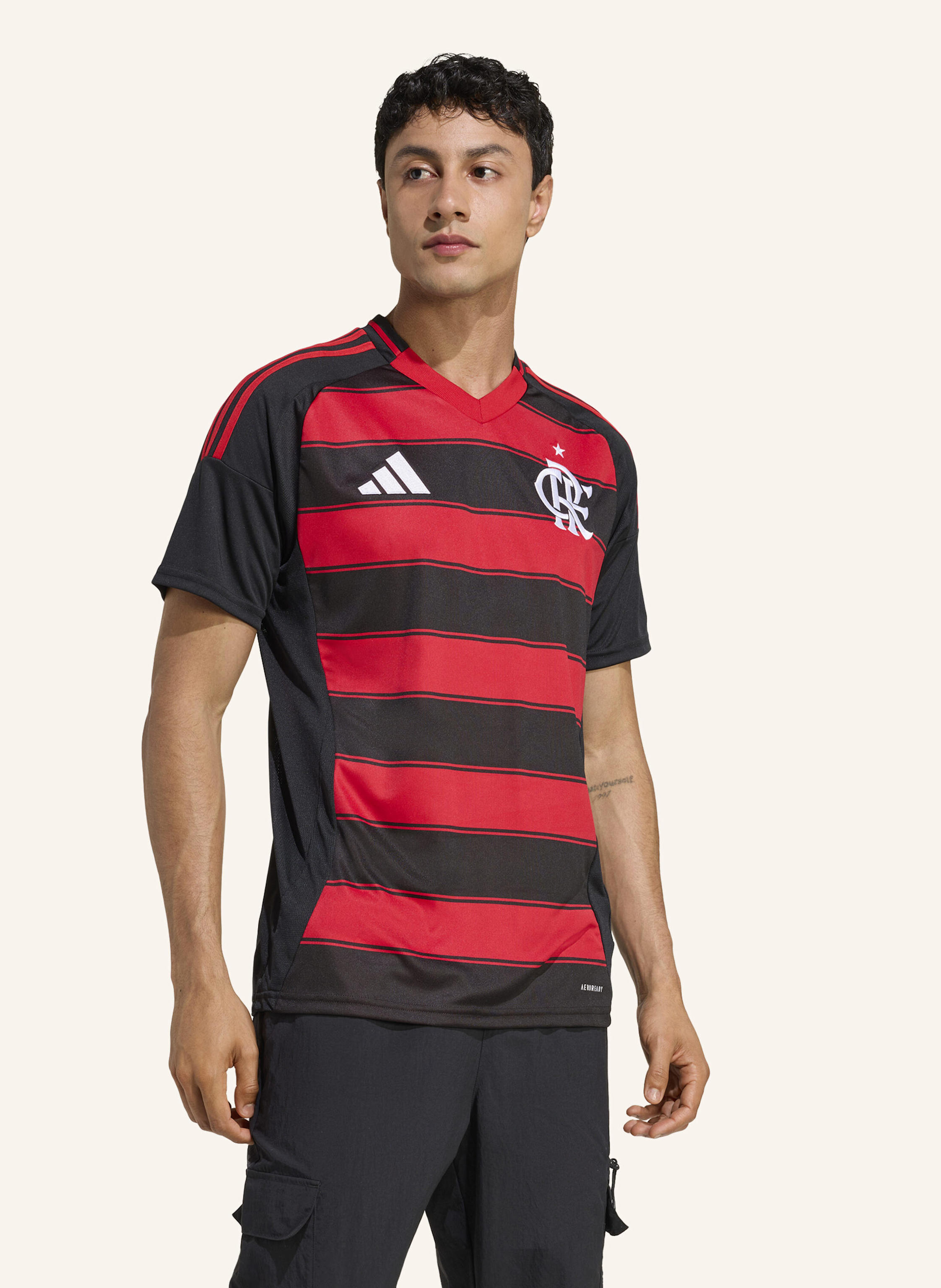 Thumbnail - Adidas Cr Flamengo 25 Heimtrikot schwarz