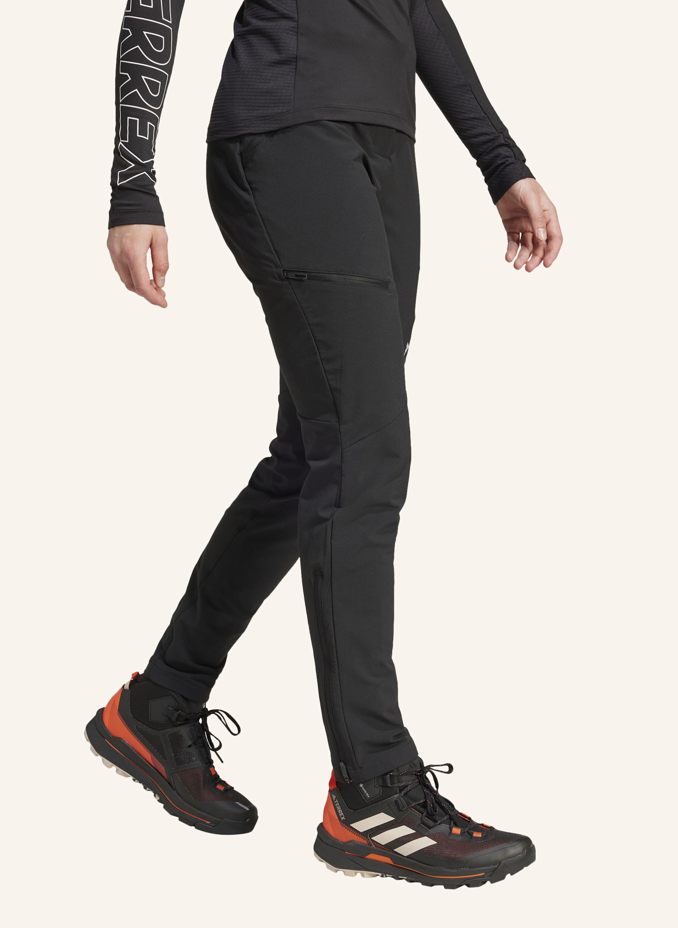 Thumbnail - Adidas Terrex Techrock Brushed Softshellhose schwarz