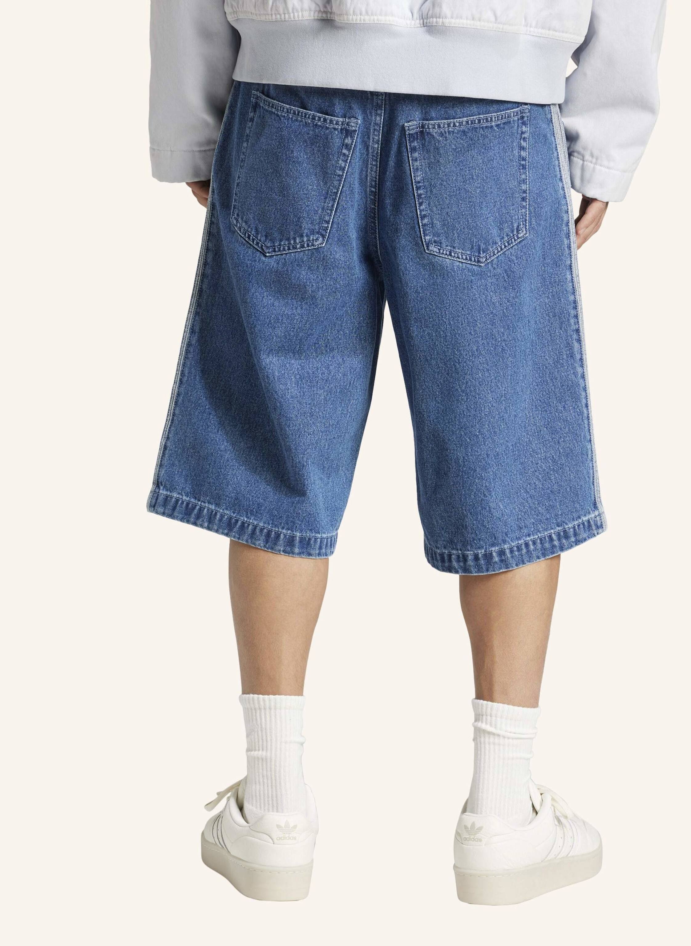 Thumbnail - Adidas Originals Adicolor Denim Firebird Shorts blau