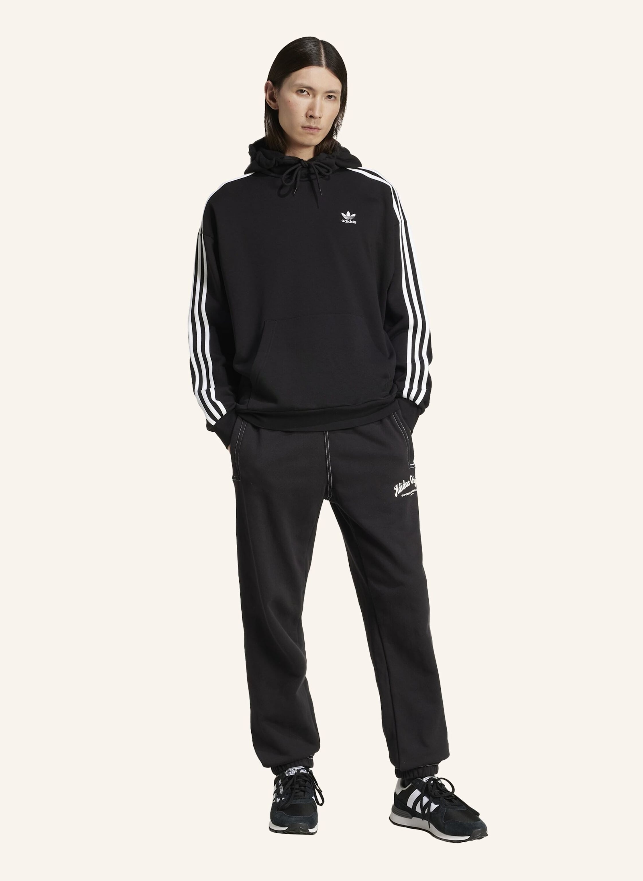 Thumbnail - Adidas Originals Adicolor Baggy Fit Hoodie schwarz