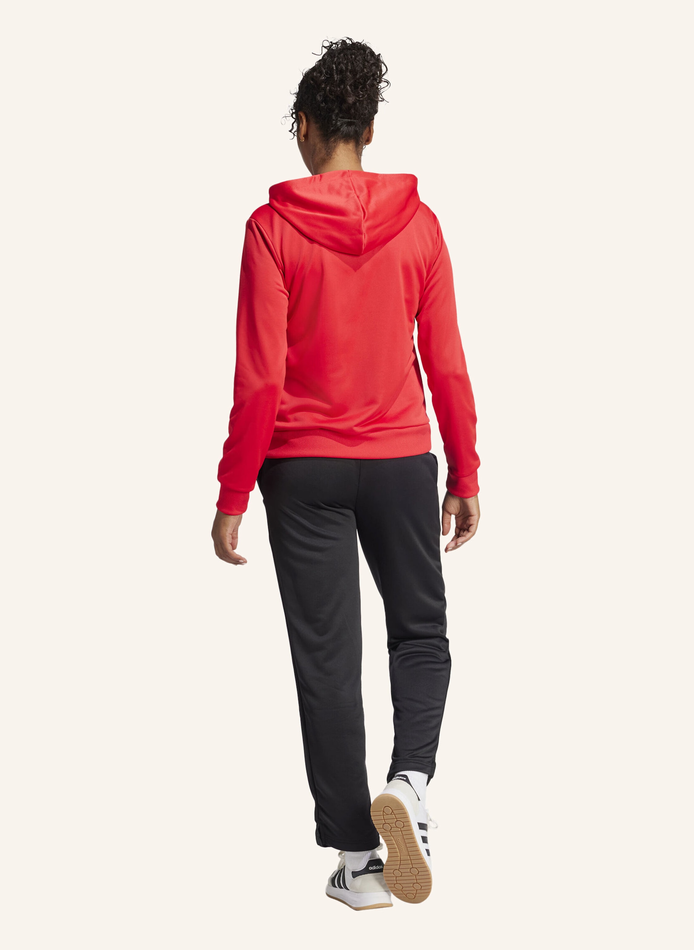 Thumbnail - Adidas Essentials Linear Trainingsanzug rot