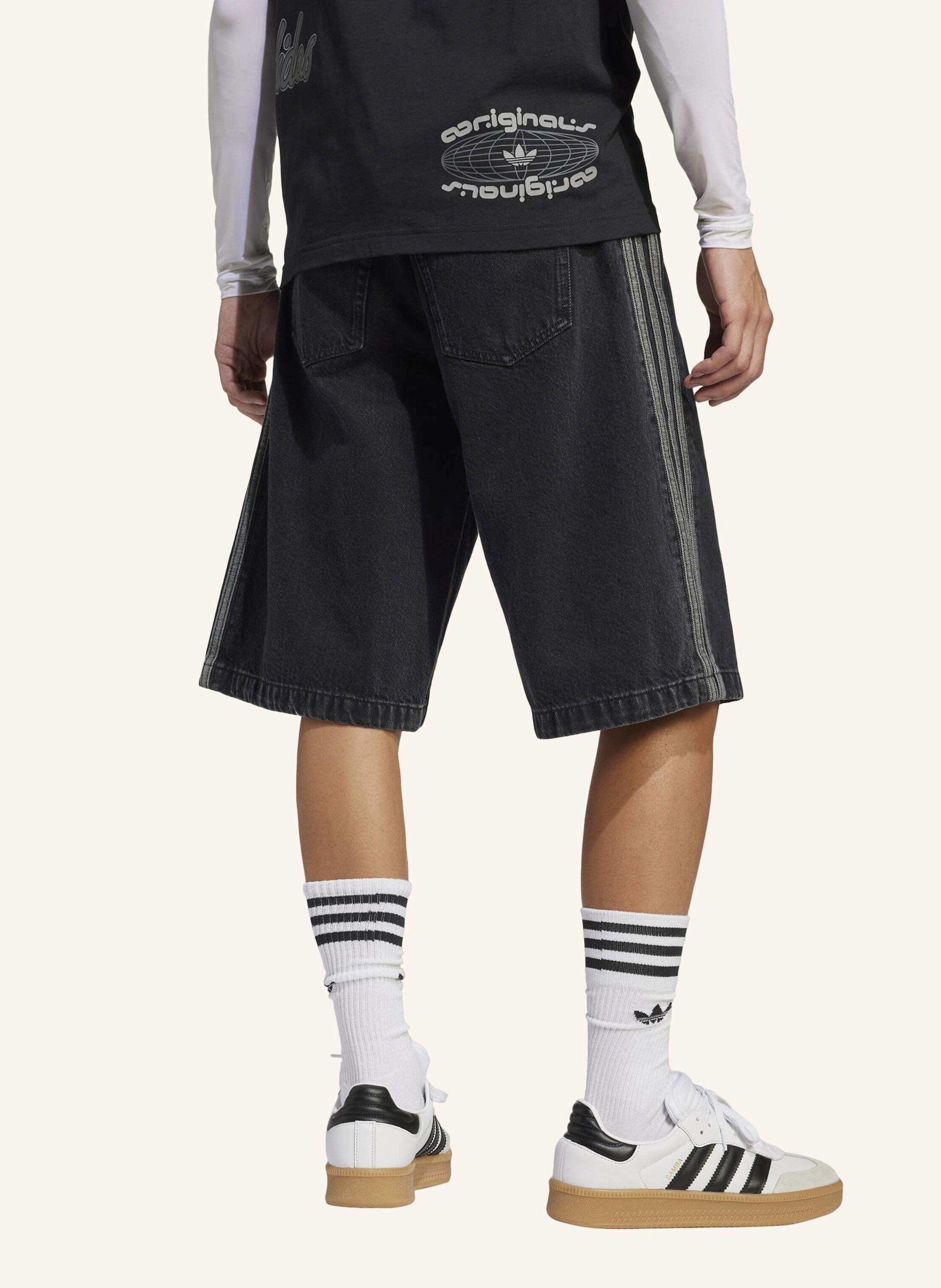 Thumbnail - Adidas Originals Adicolor Denim Firebird Shorts schwarz