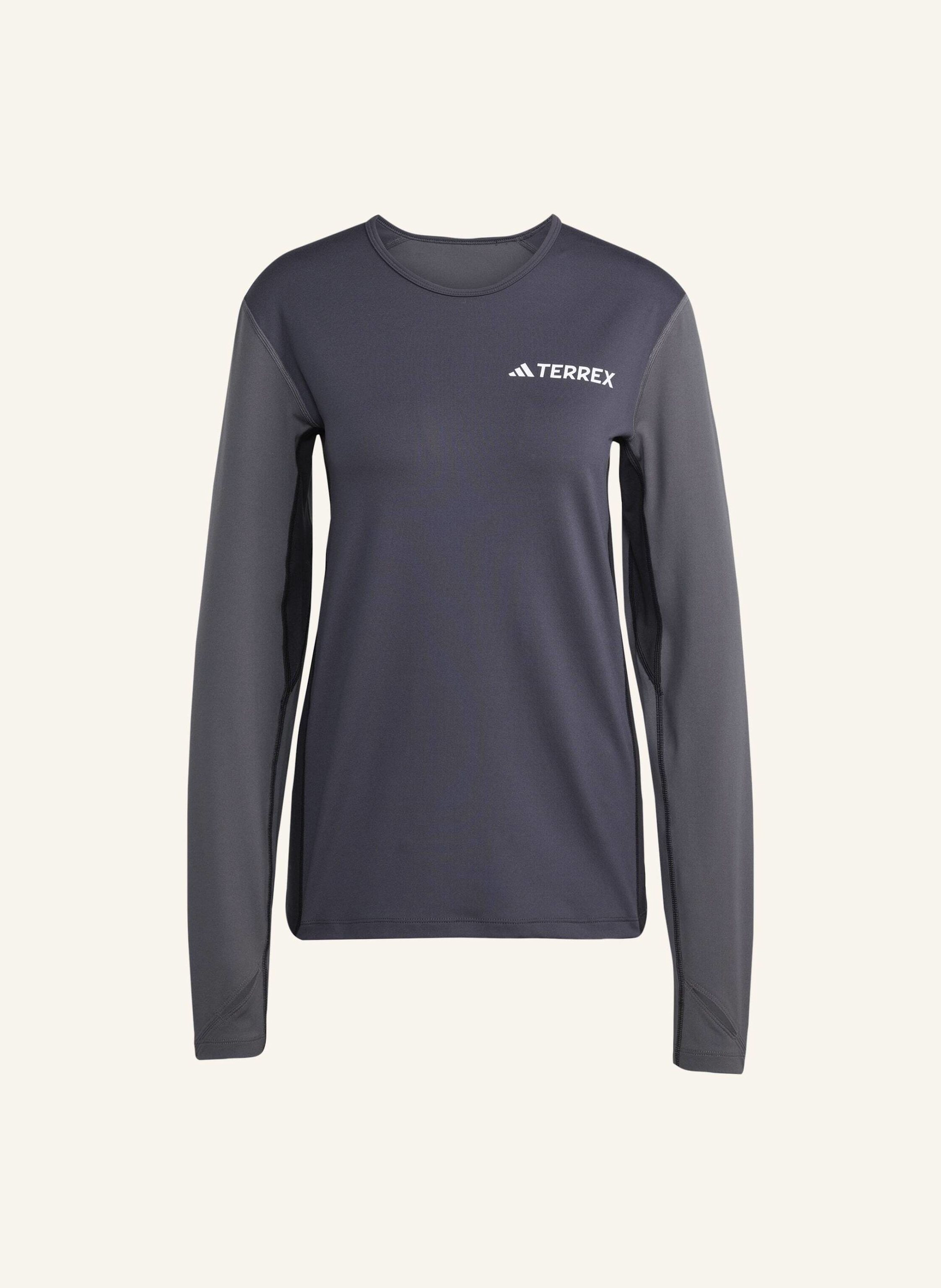 Adidas Terrex Multi Synthetic Baselayer, Langärmelig grau