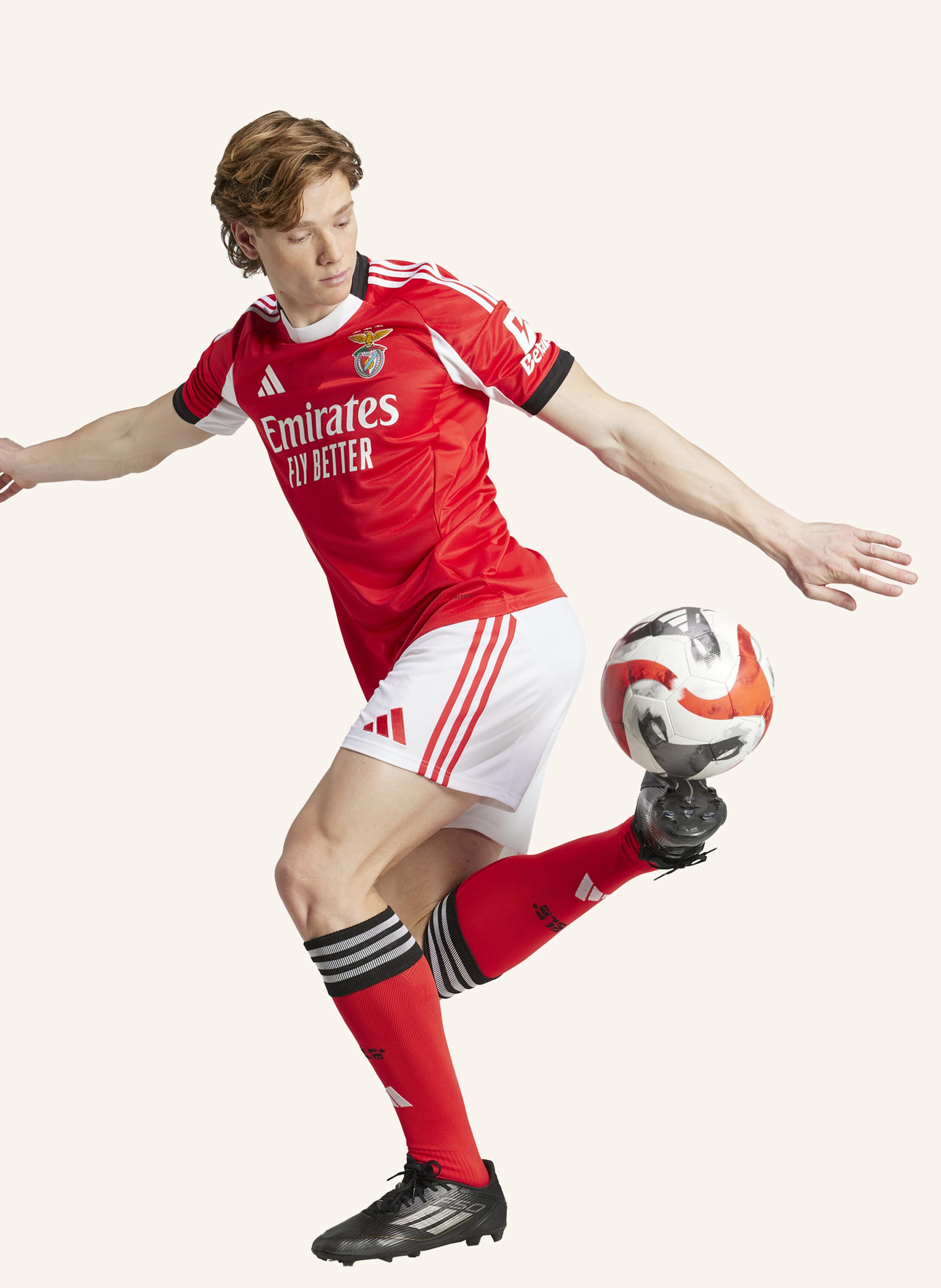 Thumbnail - Adidas Benfica 25/26 Heimtrikot rot
