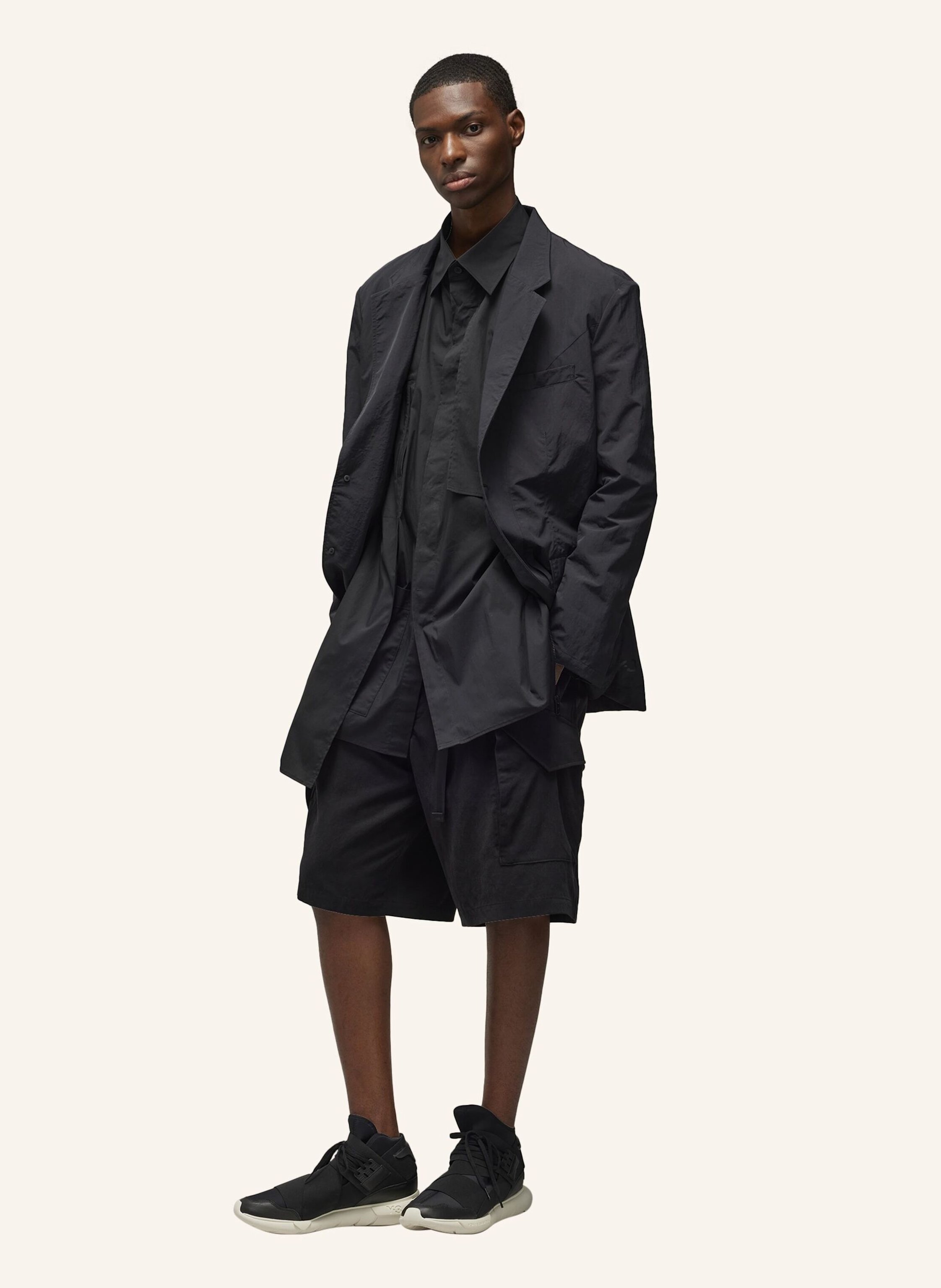 Thumbnail - Y-3 Y-3 Sporty Baumwollhemd schwarz