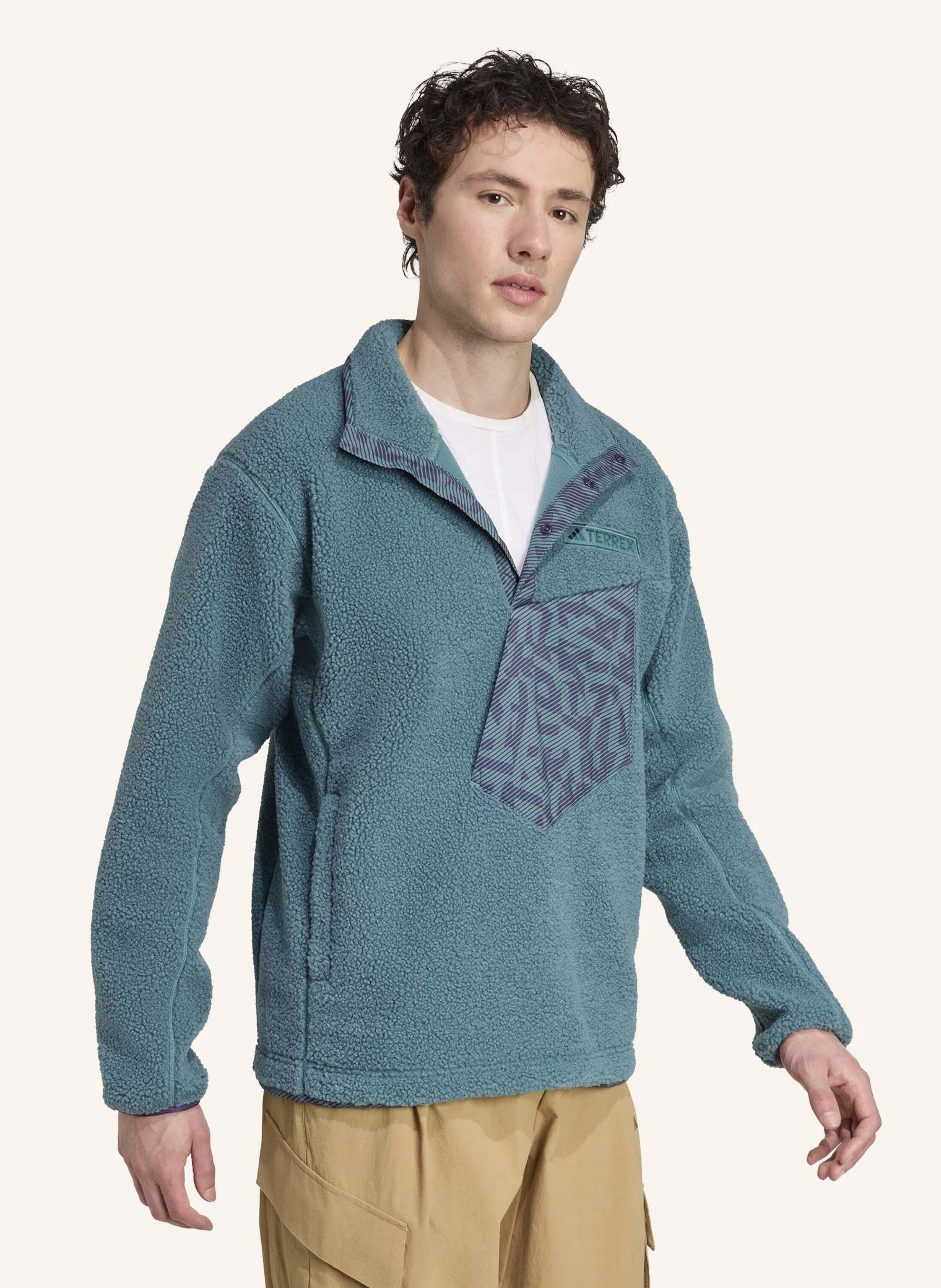 Thumbnail - Adidas Terrex Terrex Xploric High Pile Fleece Oberteil gruen