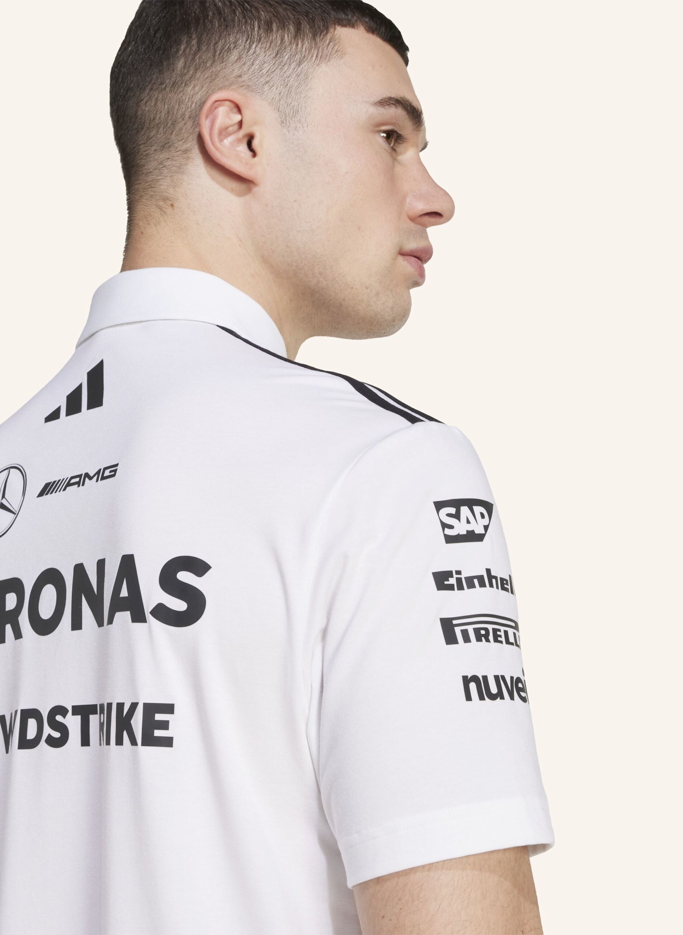 Thumbnail - Adidas Mercedes - Amg Petronas Formula One Team Poloshirt weiss