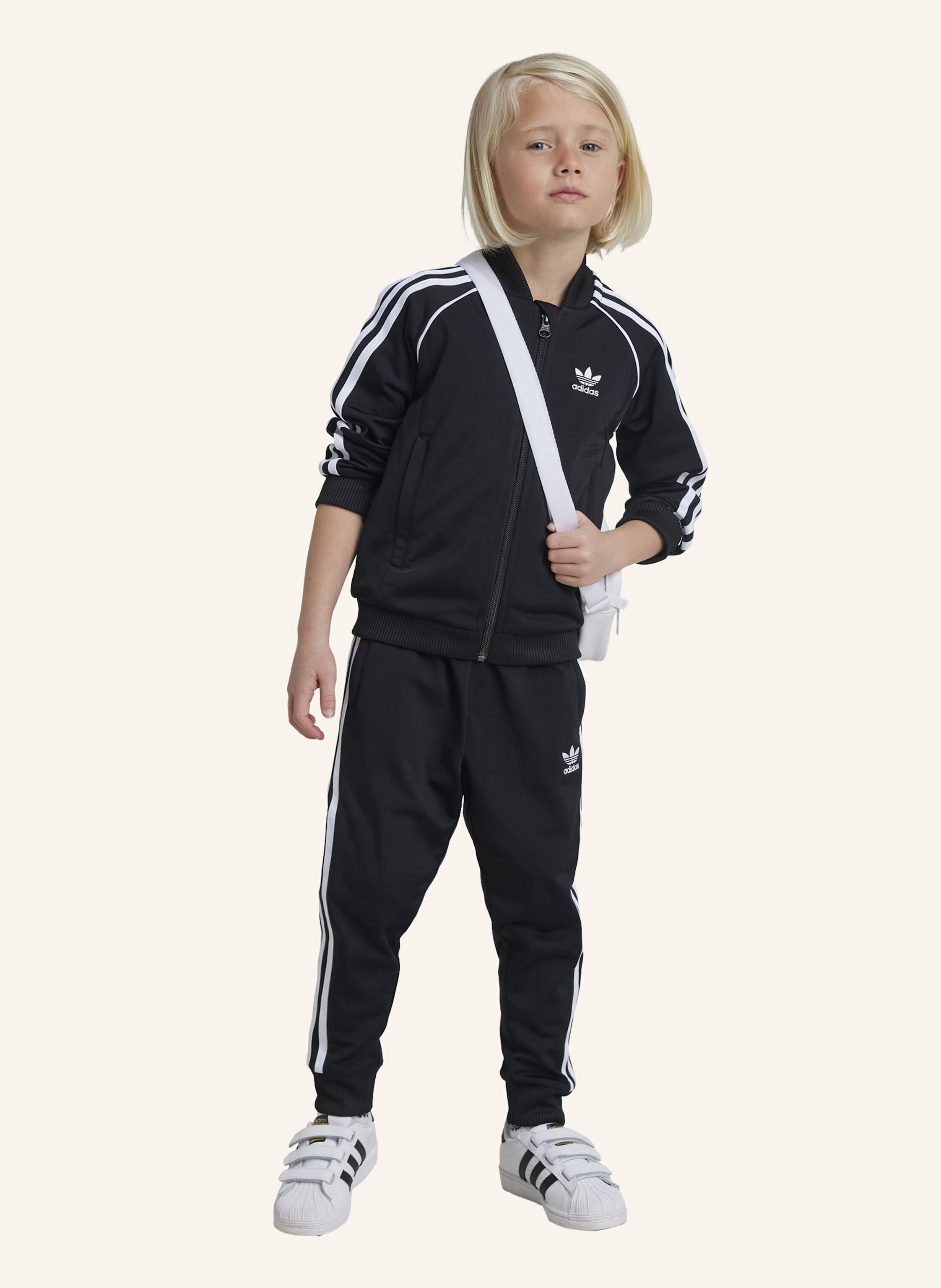 Thumbnail - Adidas Originals Adicolor Sst Kids Trainingsanzug schwarz