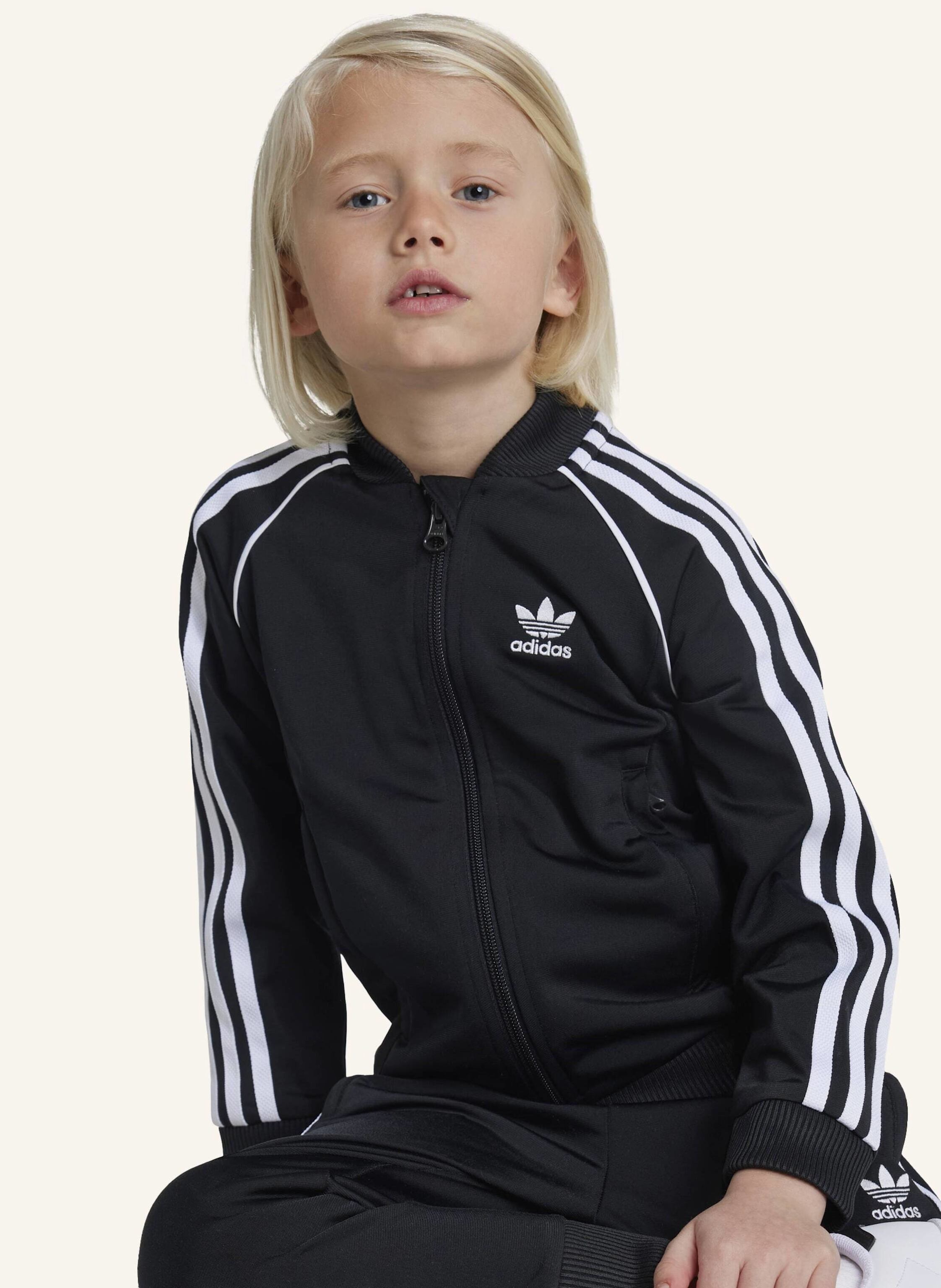 Thumbnail - Adidas Originals Adicolor Sst Kids Trainingsanzug schwarz