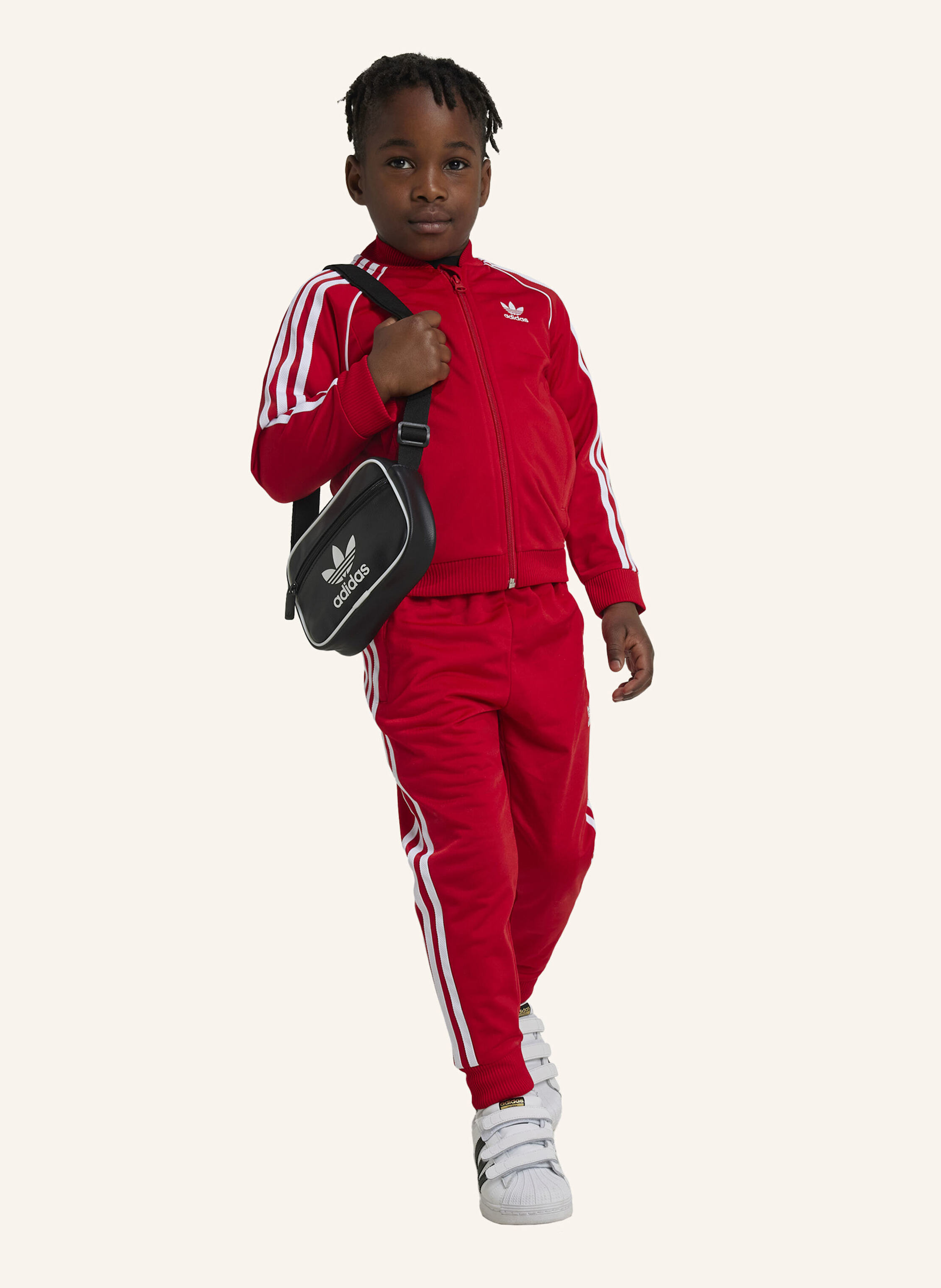 Thumbnail - Adidas Originals Adicolor Sst Kids Trainingsanzug rot