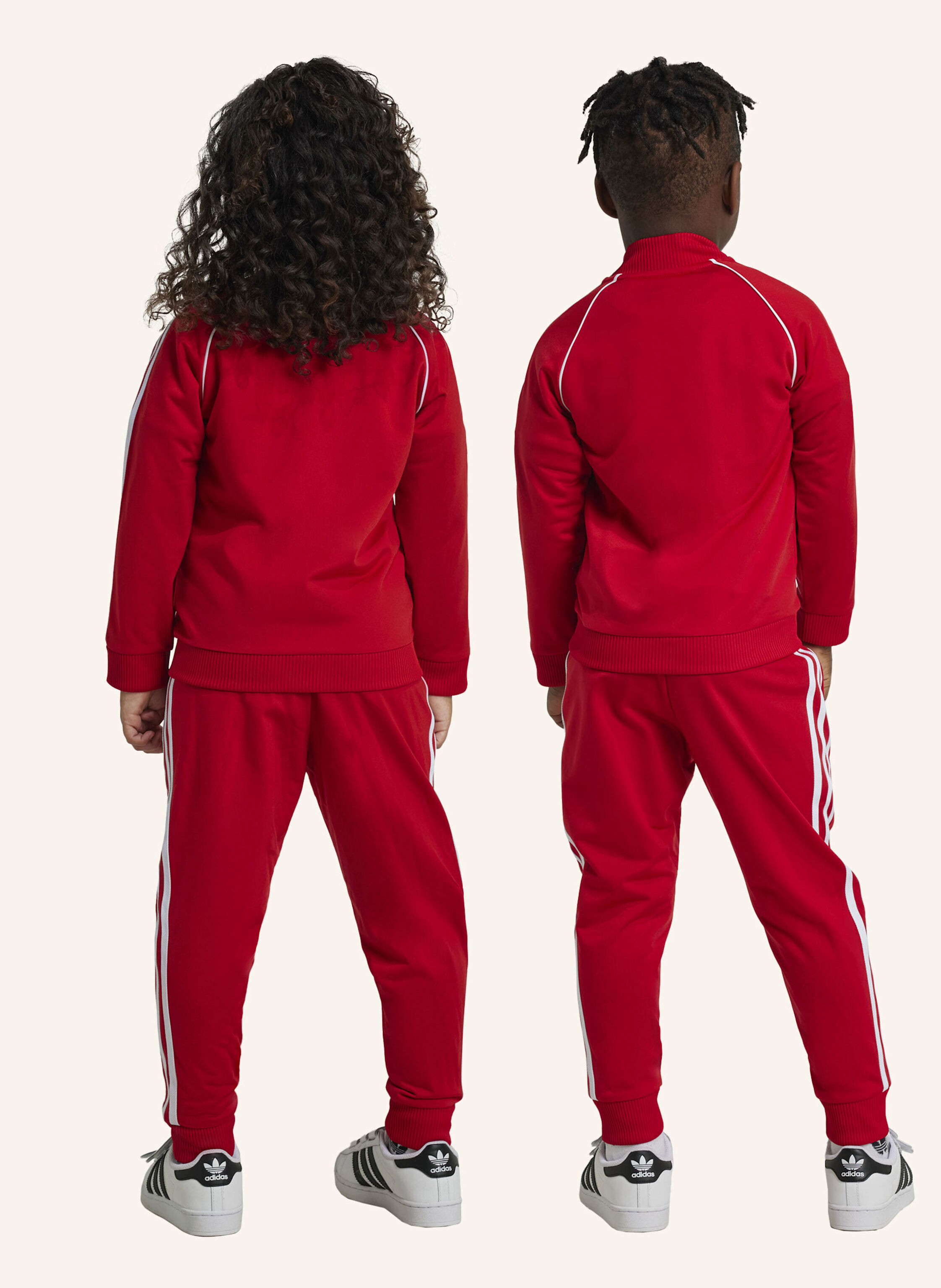 Thumbnail - Adidas Originals Adicolor Sst Kids Trainingsanzug rot