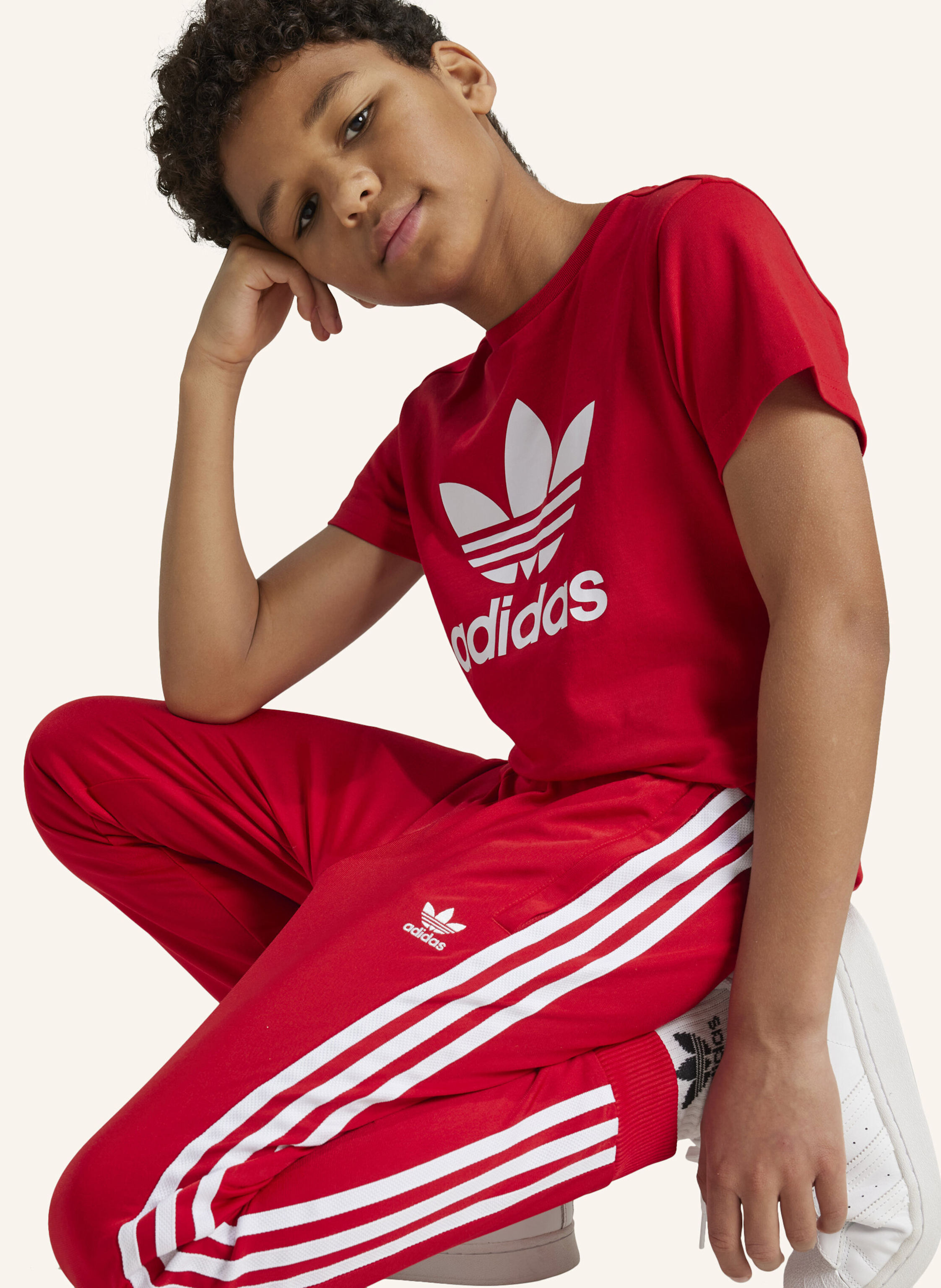 Thumbnail - Adidas Originals Trackpants Sst Adicolor rot