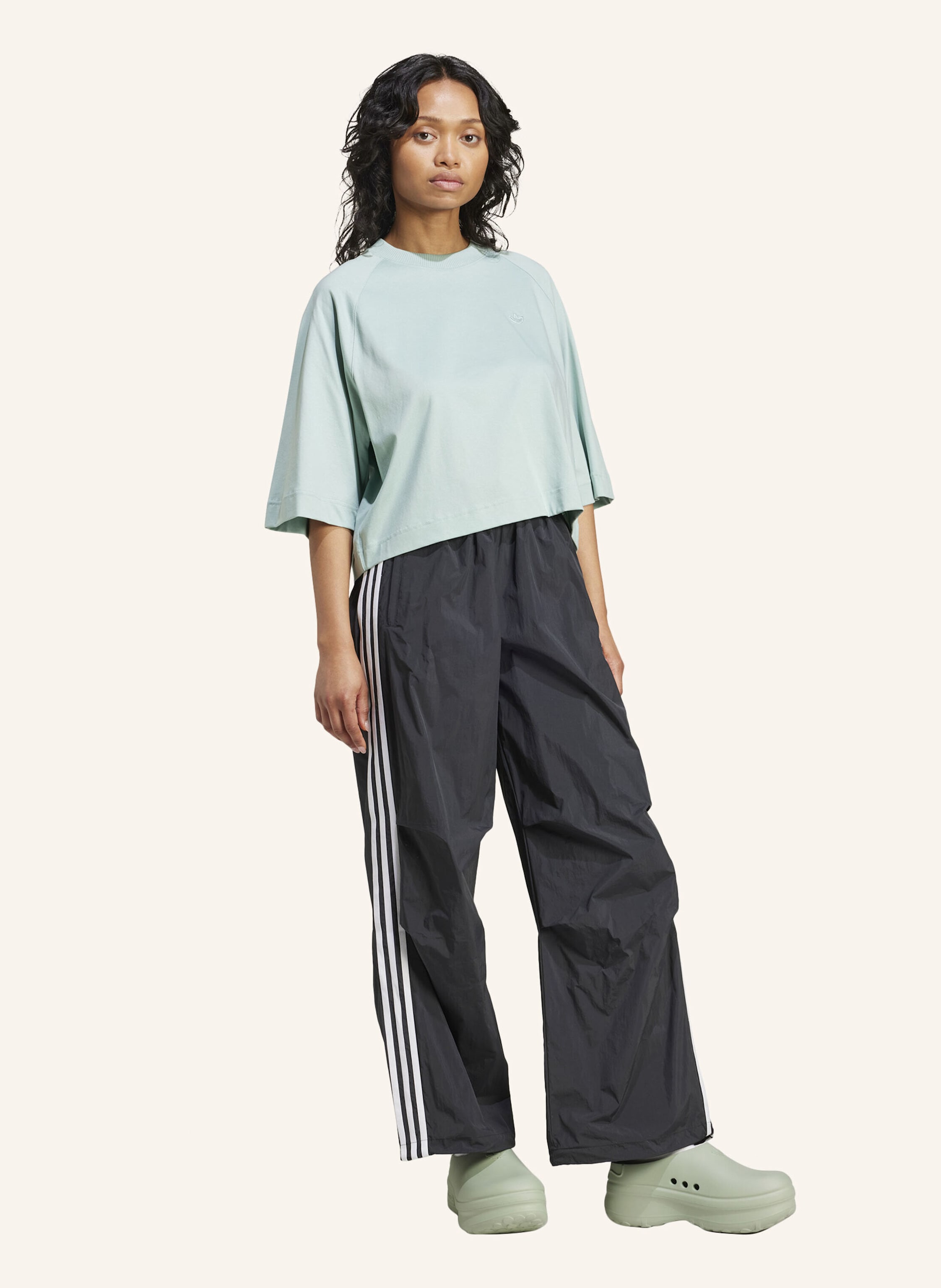 Thumbnail - Adidas Originals 3-Streifen Woven Parachute Hose schwarz