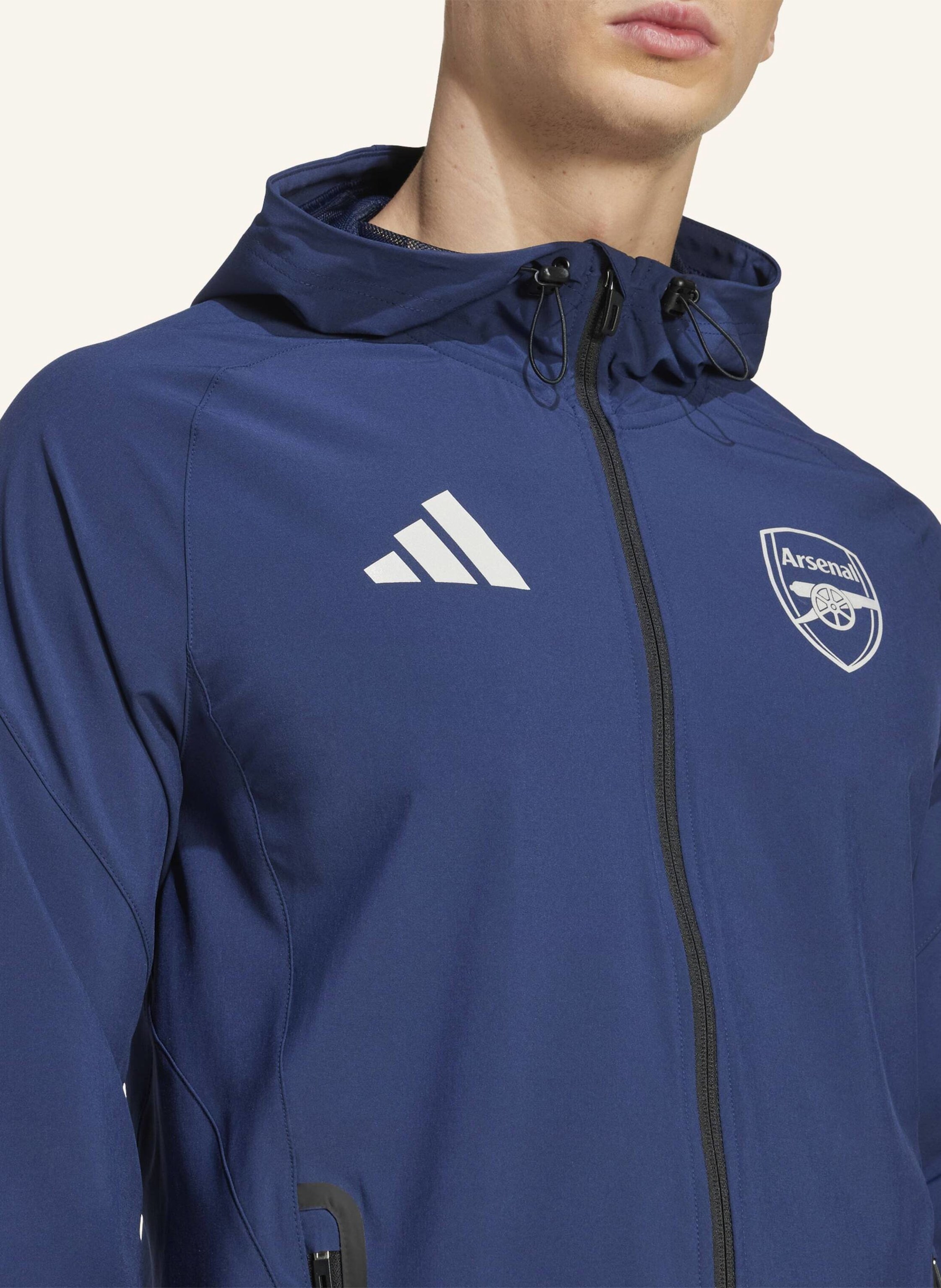 Thumbnail - Adidas Arsenal Tiro 25 Competition Vis Tech Travel Jacke blau
