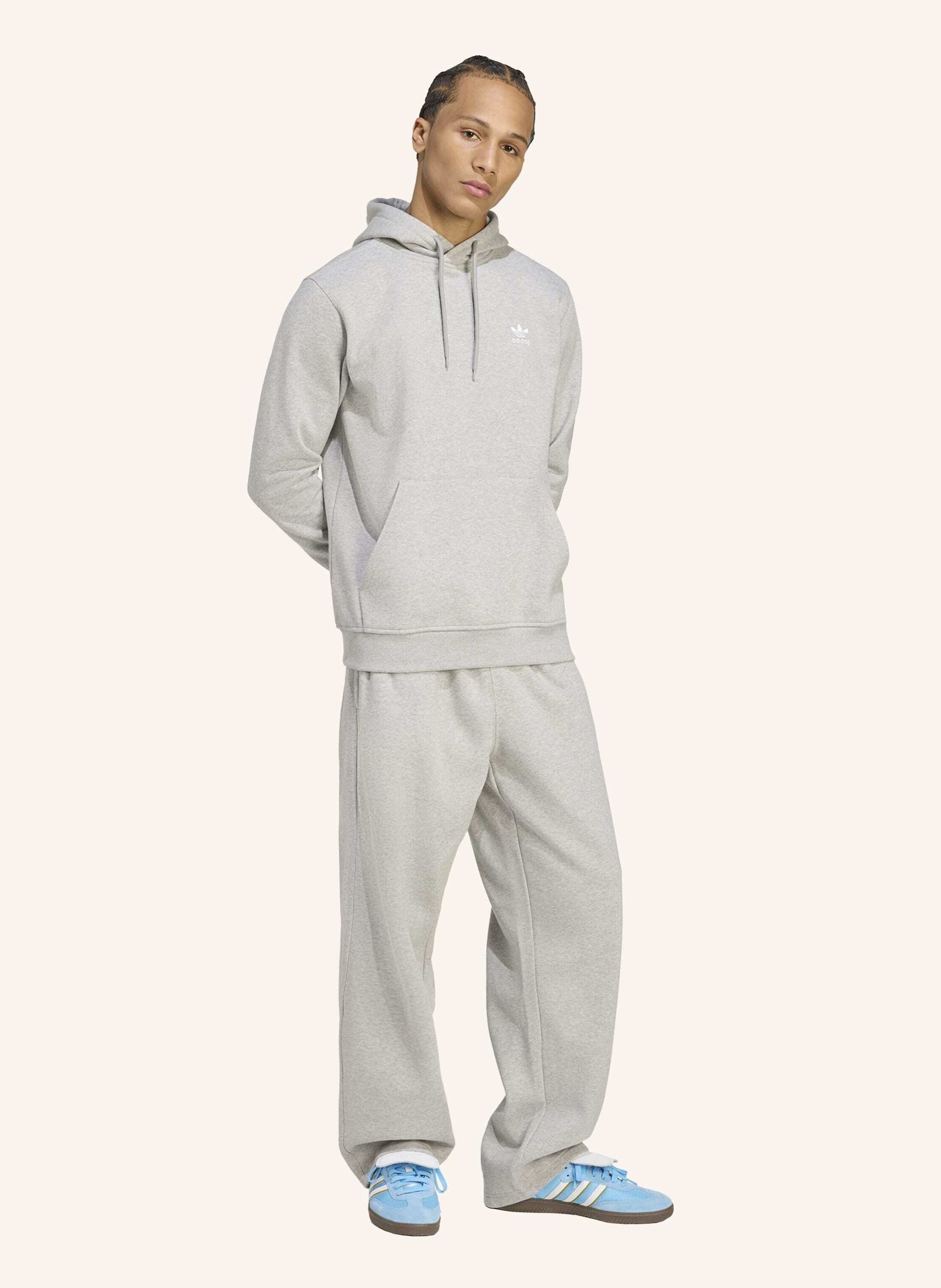 Thumbnail - Adidas Originals Trefoil Essentials Open Hem Hose grau