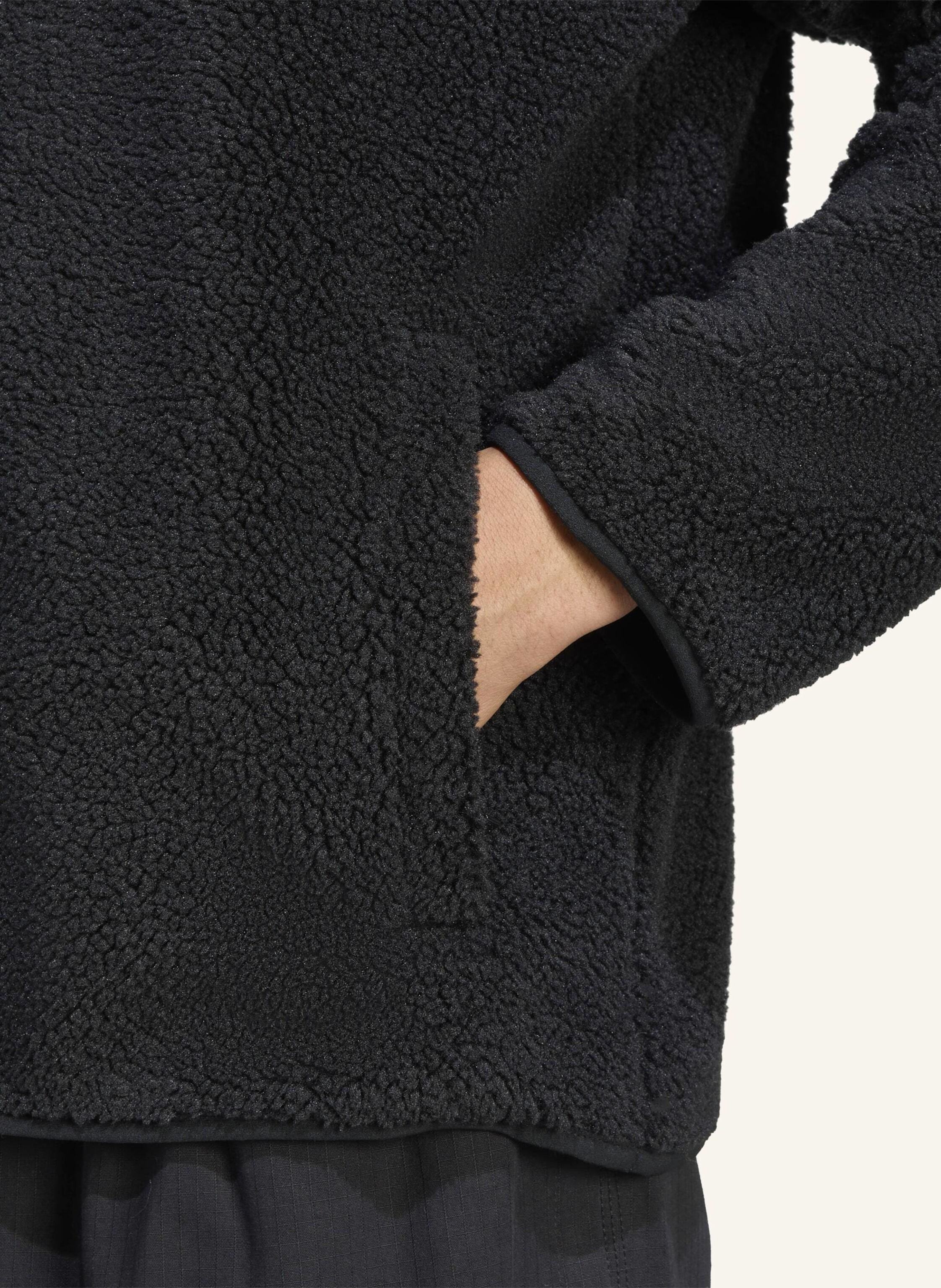 Thumbnail - Adidas Originals Trefoil Essentials Teddy Fleece schwarz