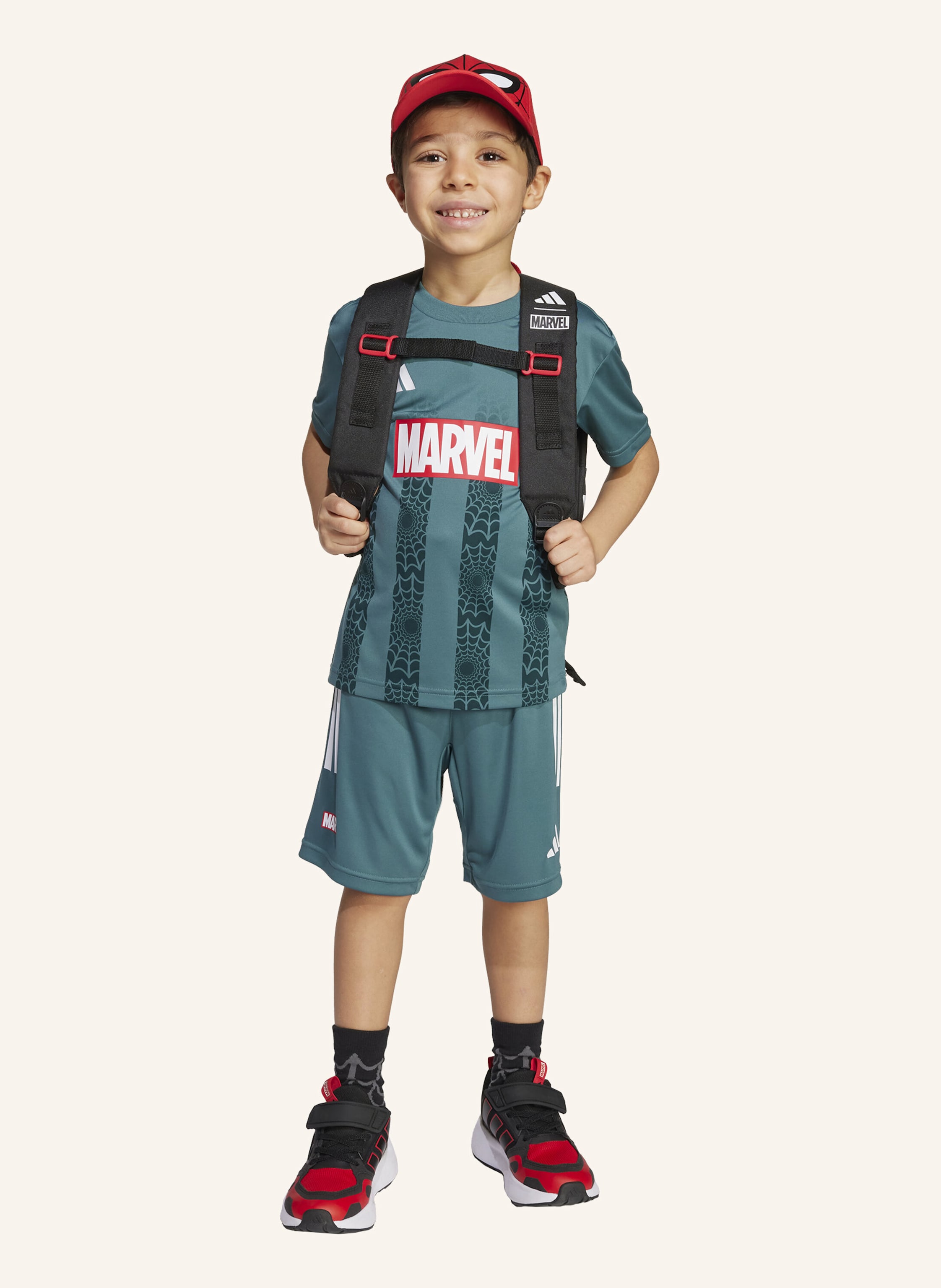 Thumbnail - Adidas Marvel Spider-Man T-Shirt-Set Für Kinder gruen