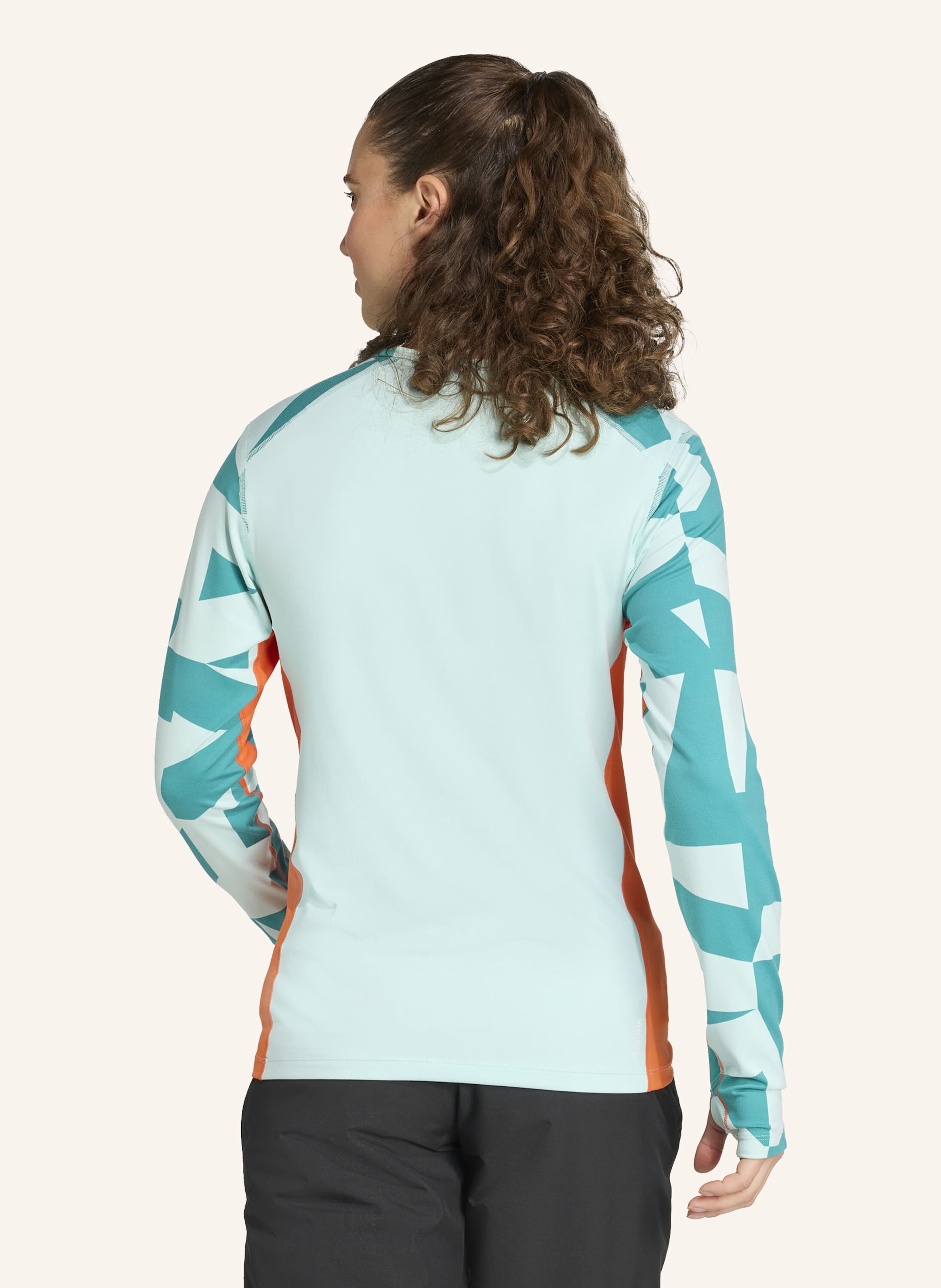 Thumbnail - Adidas Terrex Mehrschichtige Synthetische Basisschicht Mit Langen Ärmeln blau