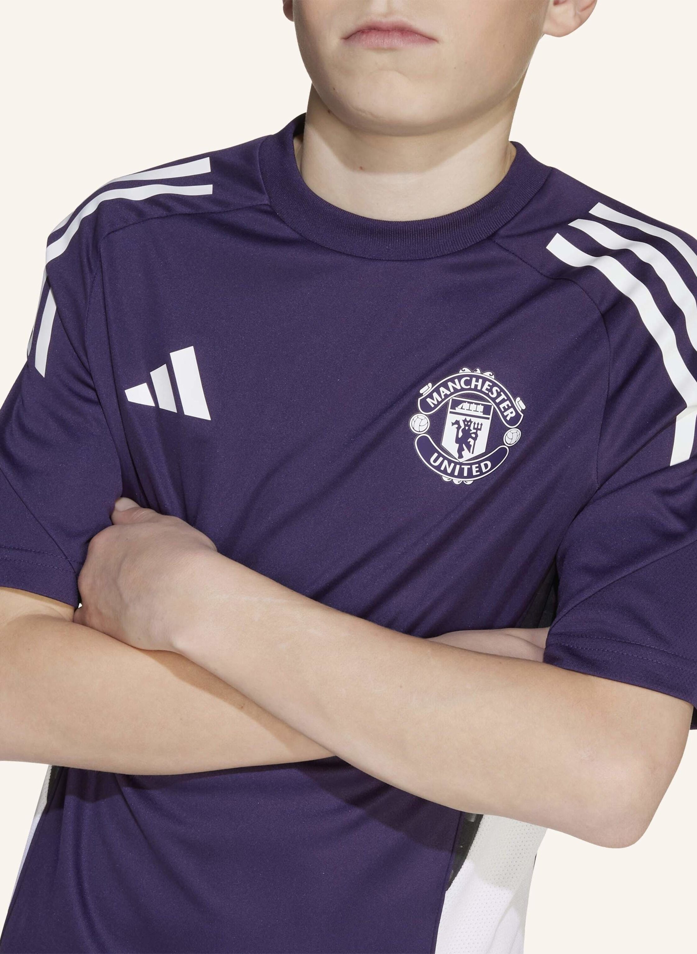 Thumbnail - Adidas Manchester United Tiro 25 Competition Kids Trainingstrikot lila