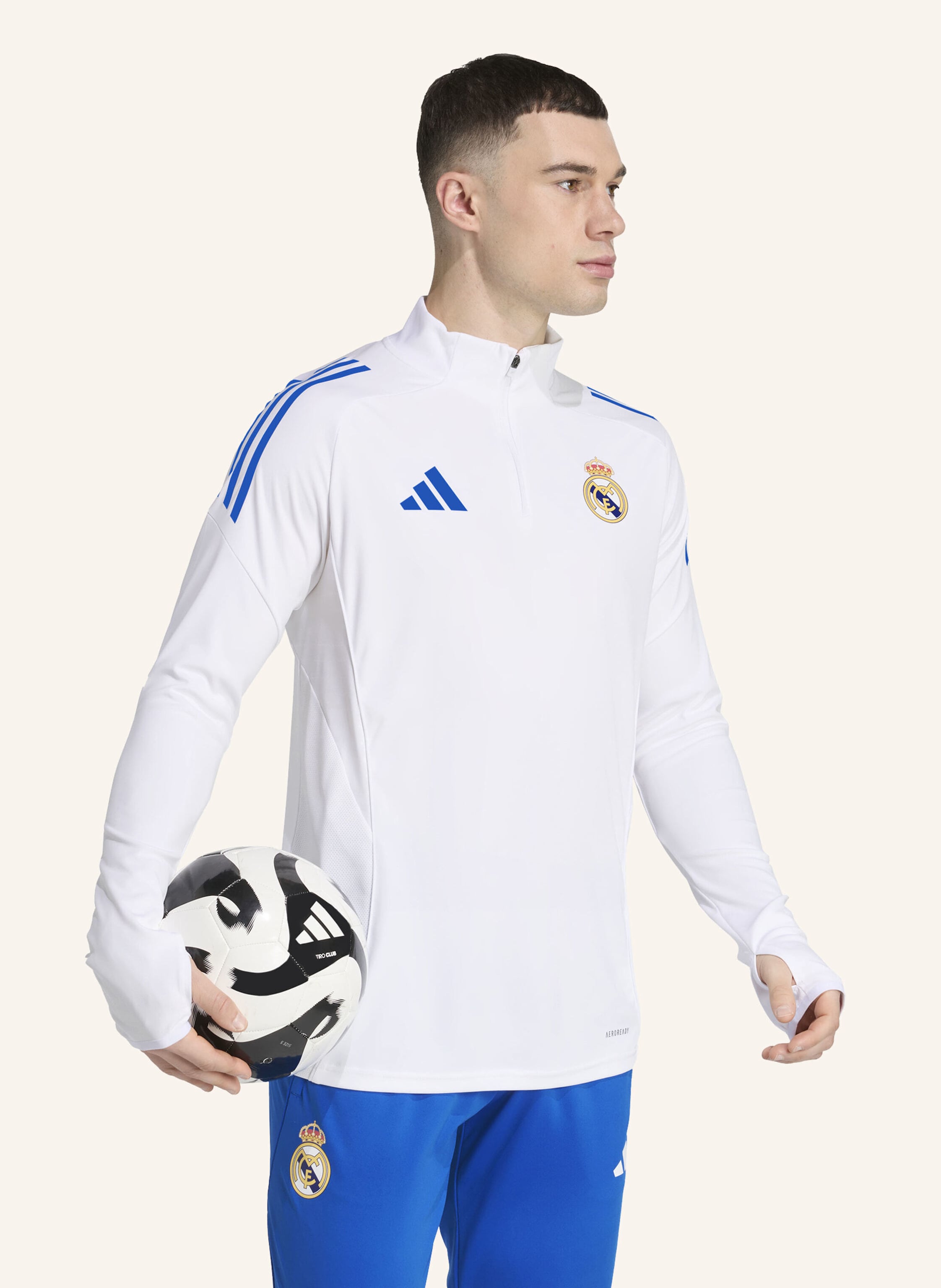 Thumbnail - Adidas Real Madrid Tiro 25 Competition Trainingsoberteil weiss