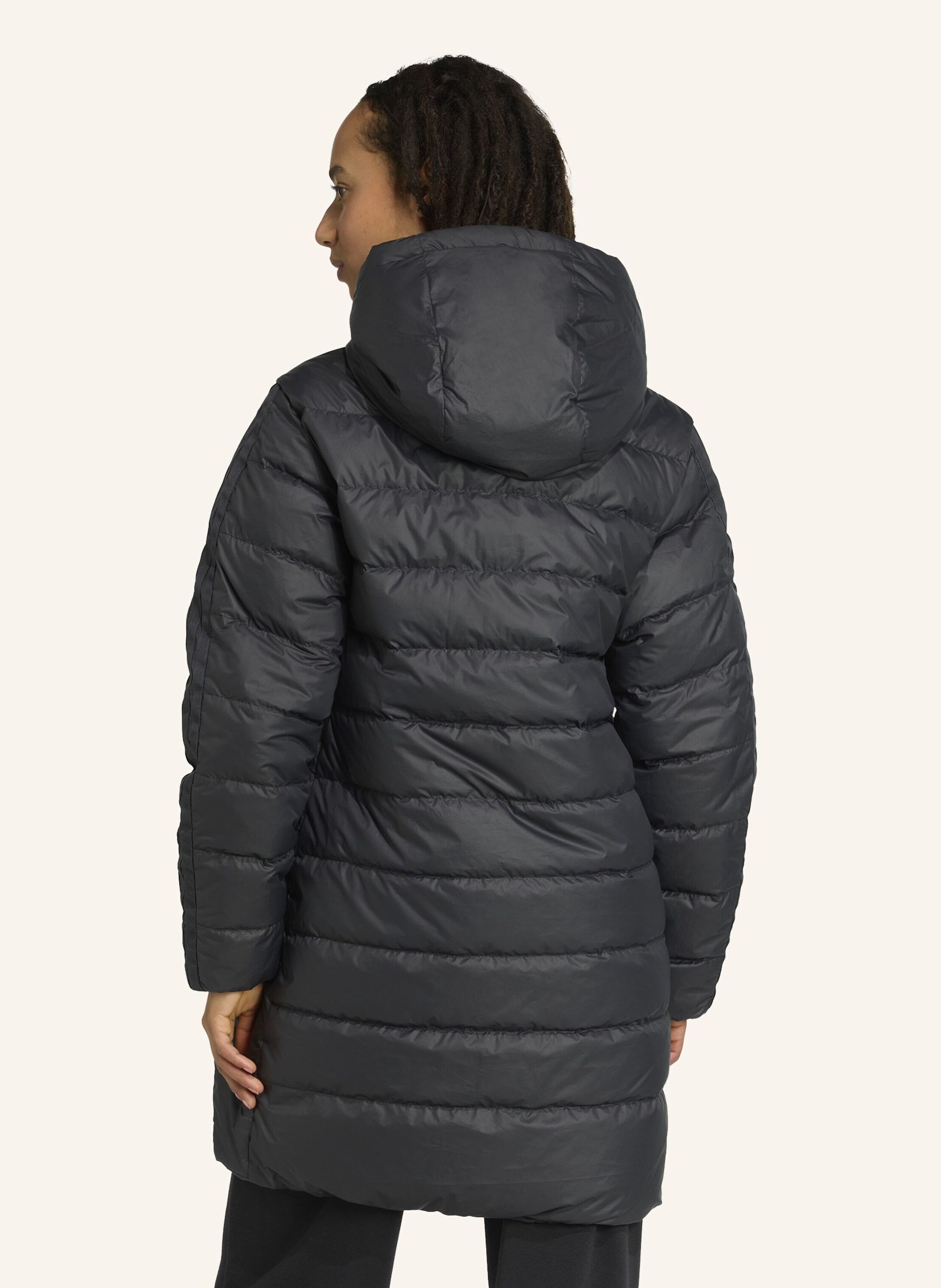 Thumbnail - Adidas Essentials Climawarm 3-Streifen Light Daunenparka Mit Kapuze schwarz