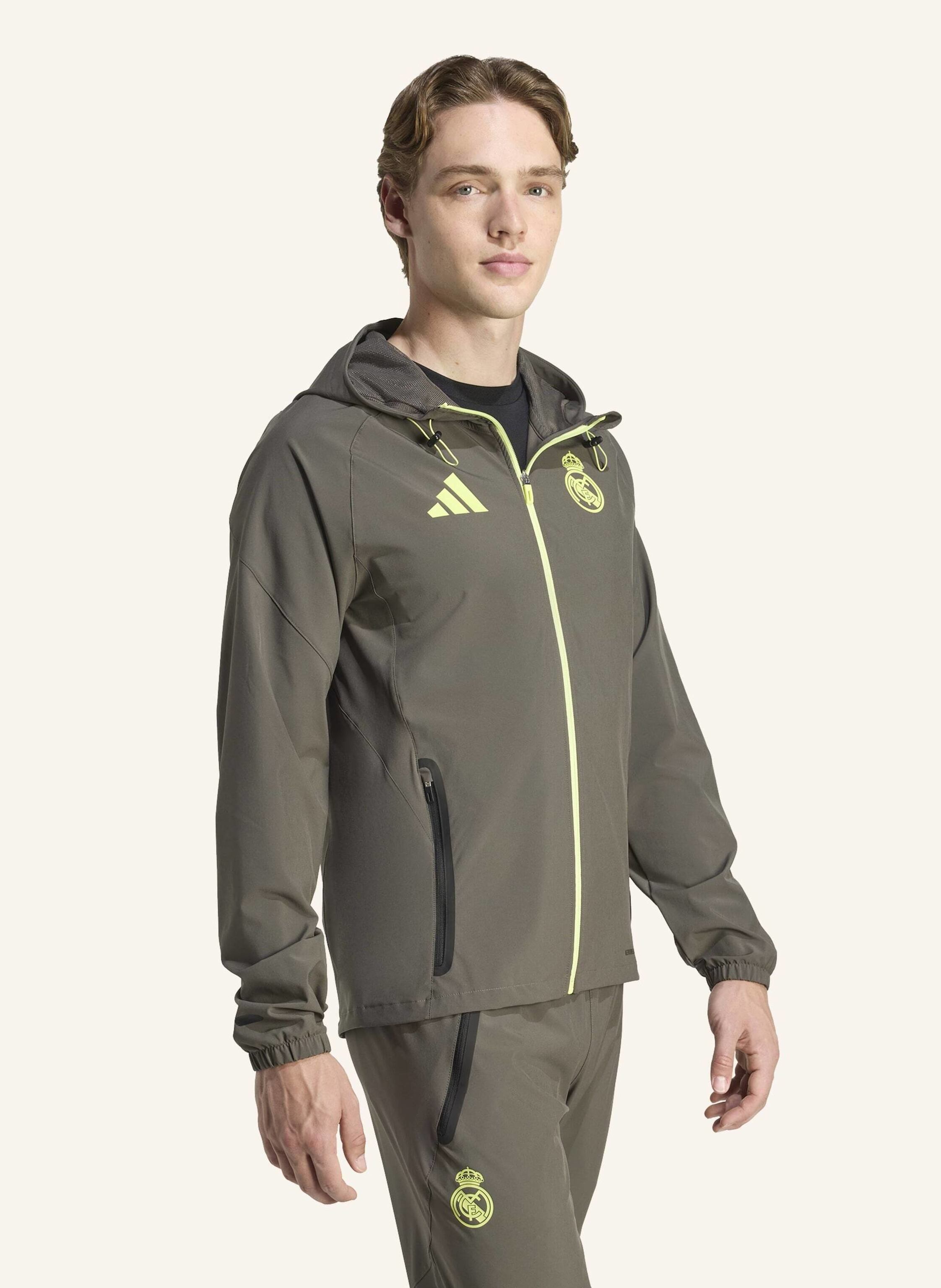 Thumbnail - Adidas Real Madrid Tiro 25 Competition Vis Tech Travel Jacke grau
