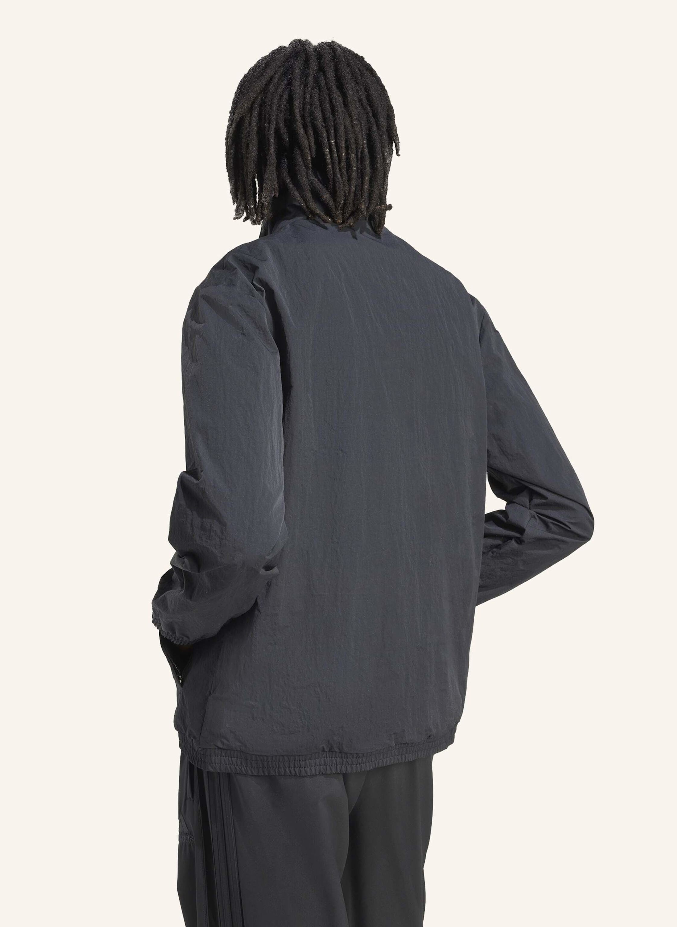 Thumbnail - Adidas Originals Firebird Front Stripes Gewebtes Track Top schwarz