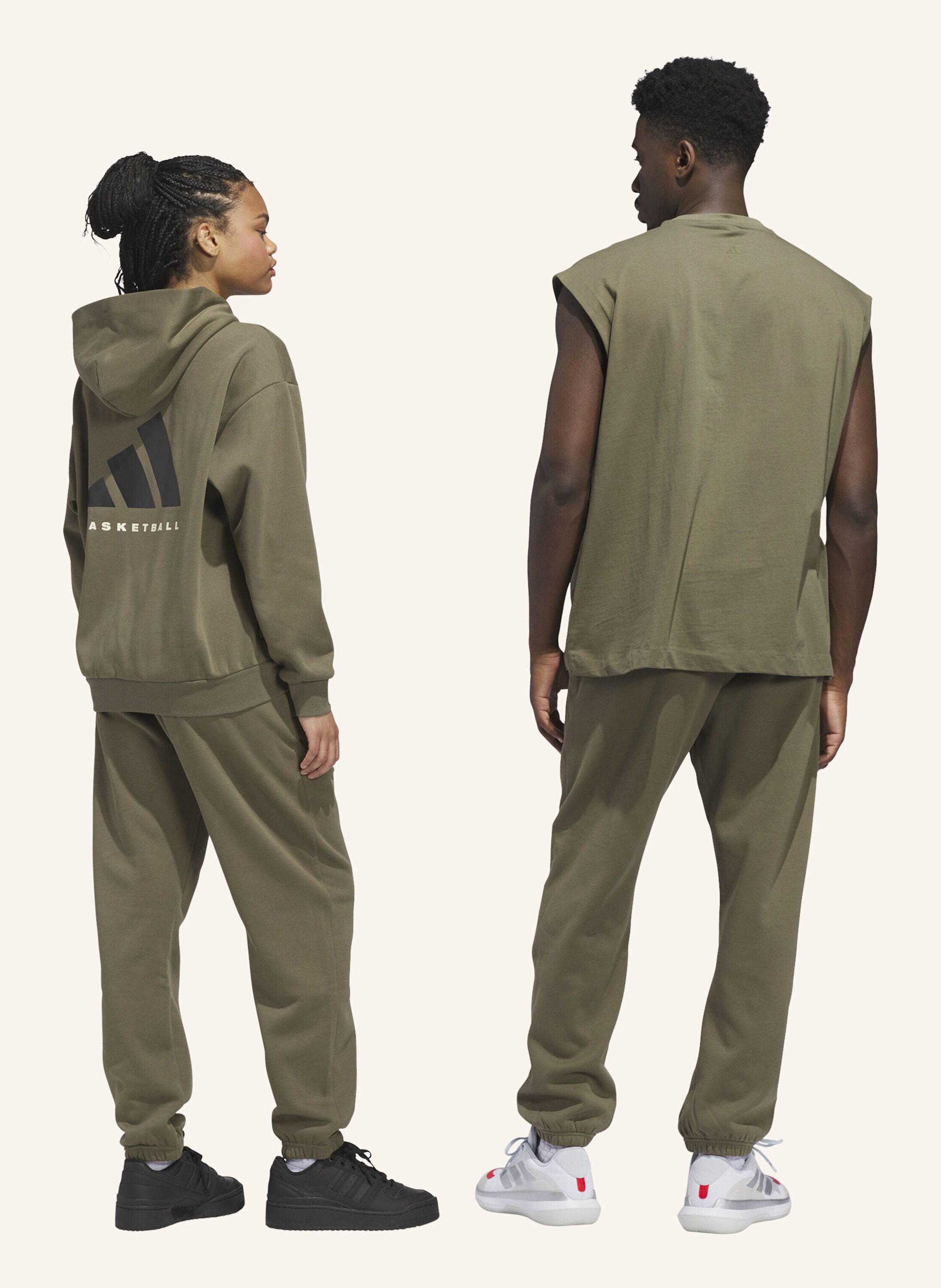 Thumbnail - Adidas Adidas Basketball Jogginghose – Genderneutral gruen