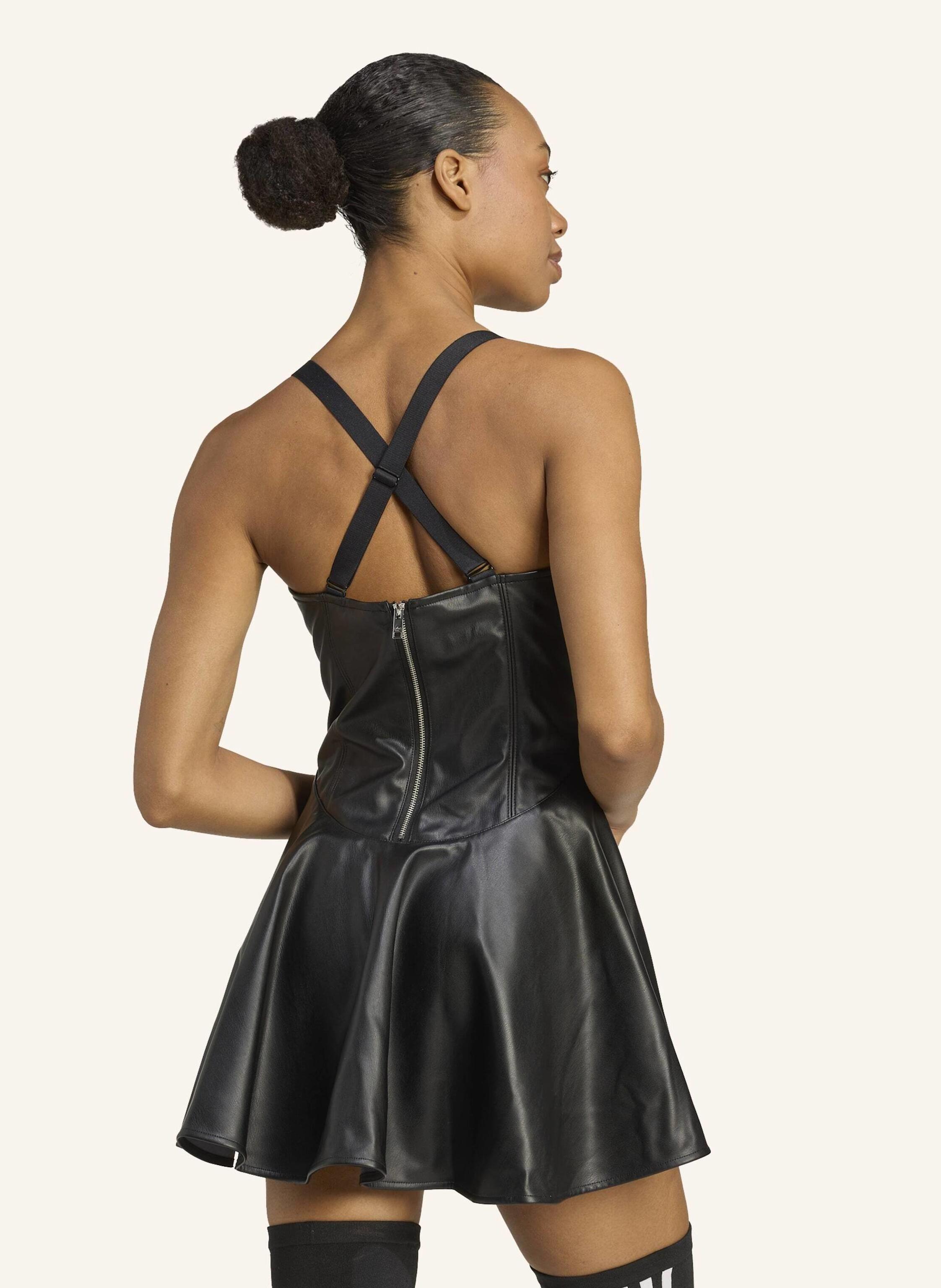 Thumbnail - Adidas Originals Adidas X Jeremy Scott Kleid Aus Synthetikleder schwarz
