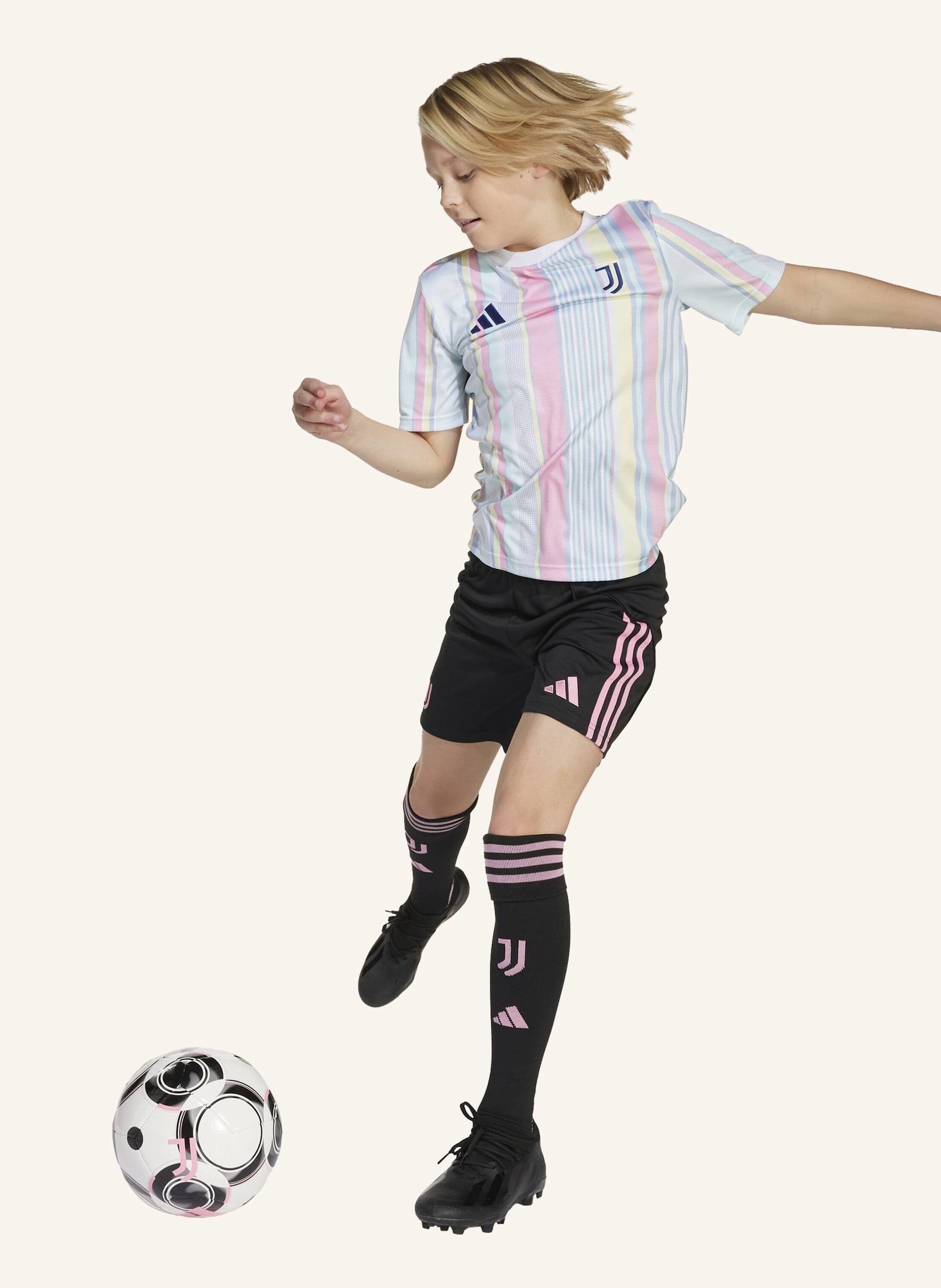 Thumbnail - Adidas Juventus Turin 25/26 Kids Pre-Match Shirt weiss