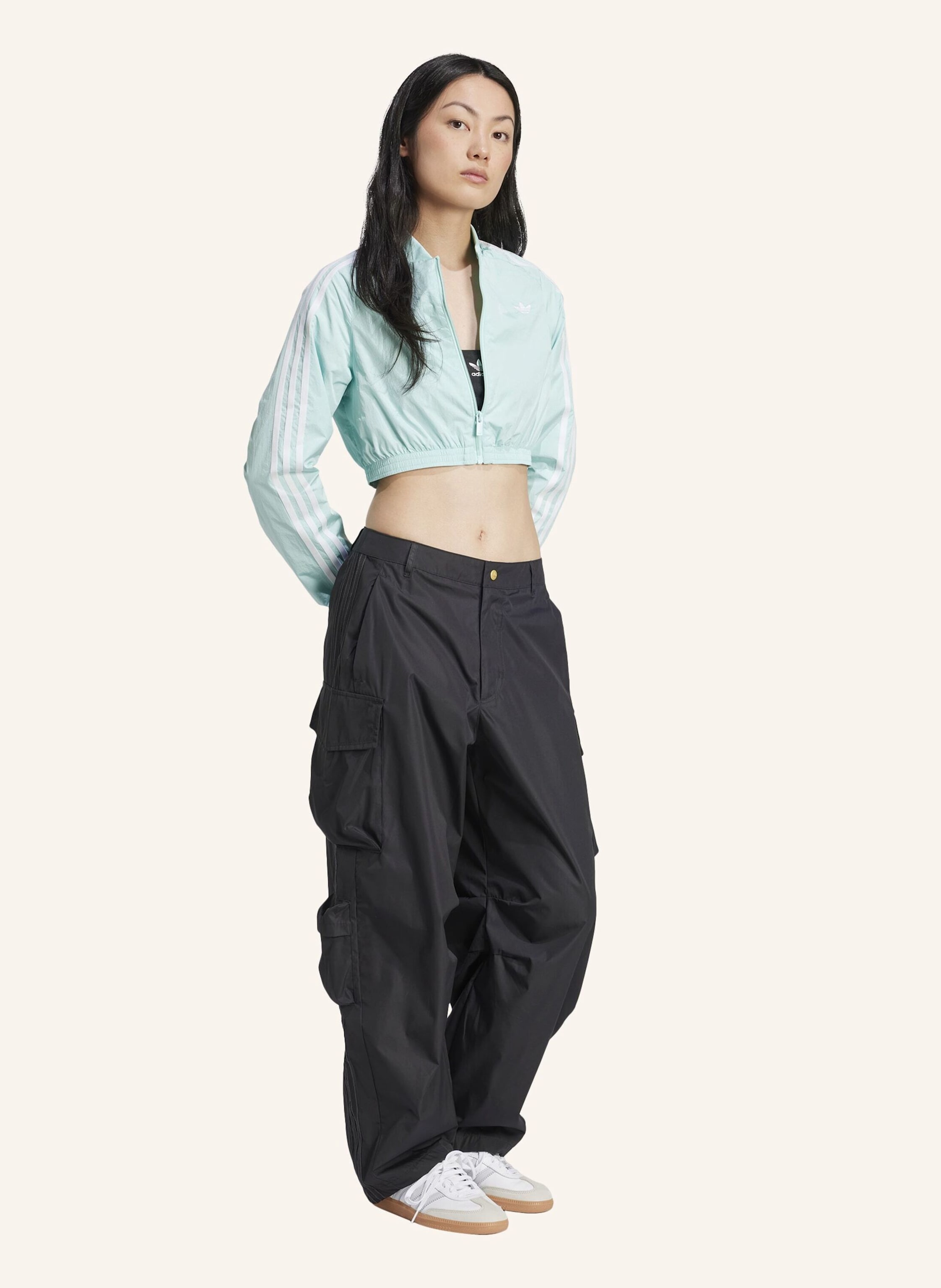 Thumbnail - Adidas Originals Adicolor Teamgeist Cropped Originals Jacke blau