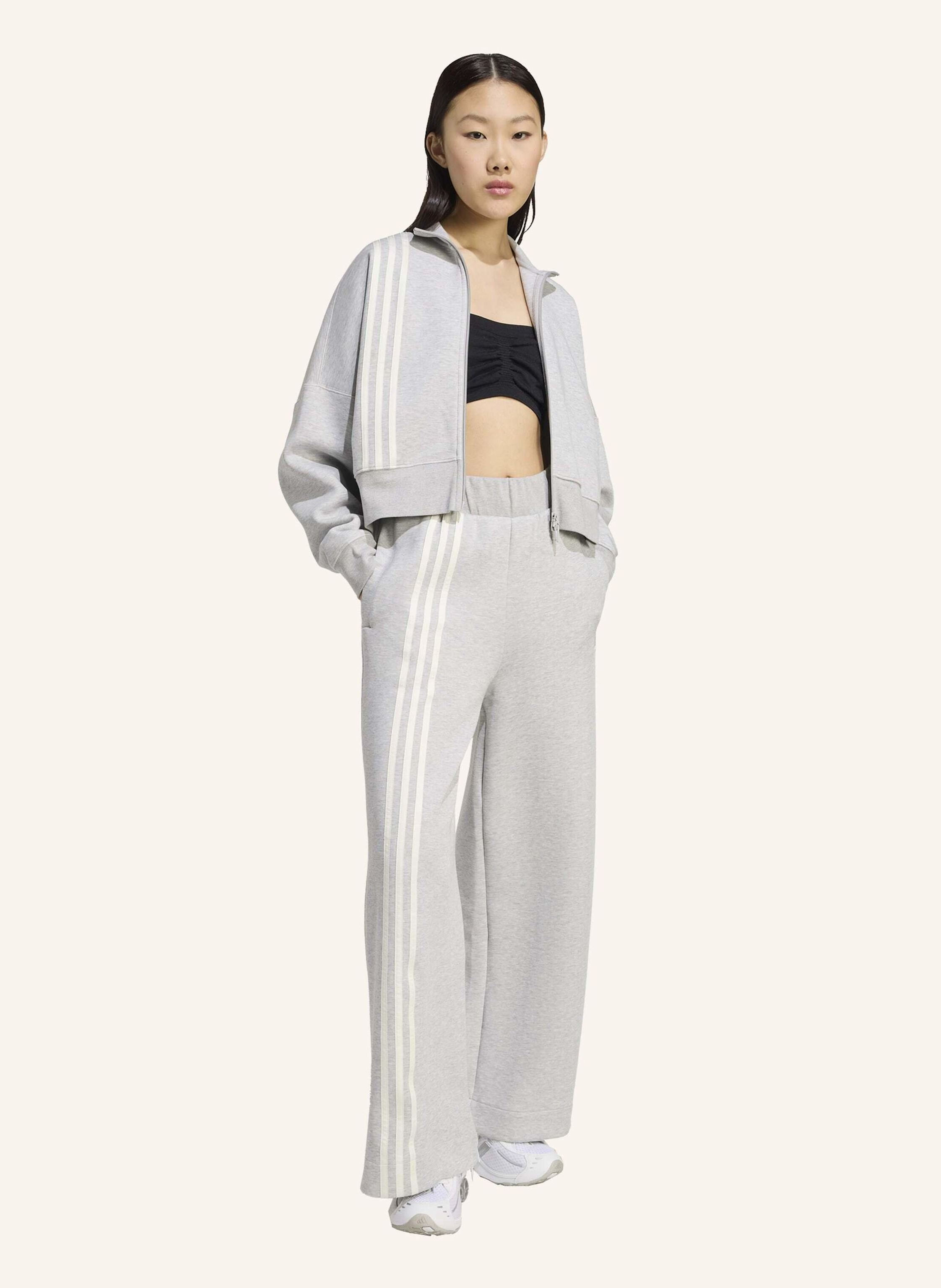 Thumbnail - Adidas Originals Off Placed 3-Streifen Weite Hose grau