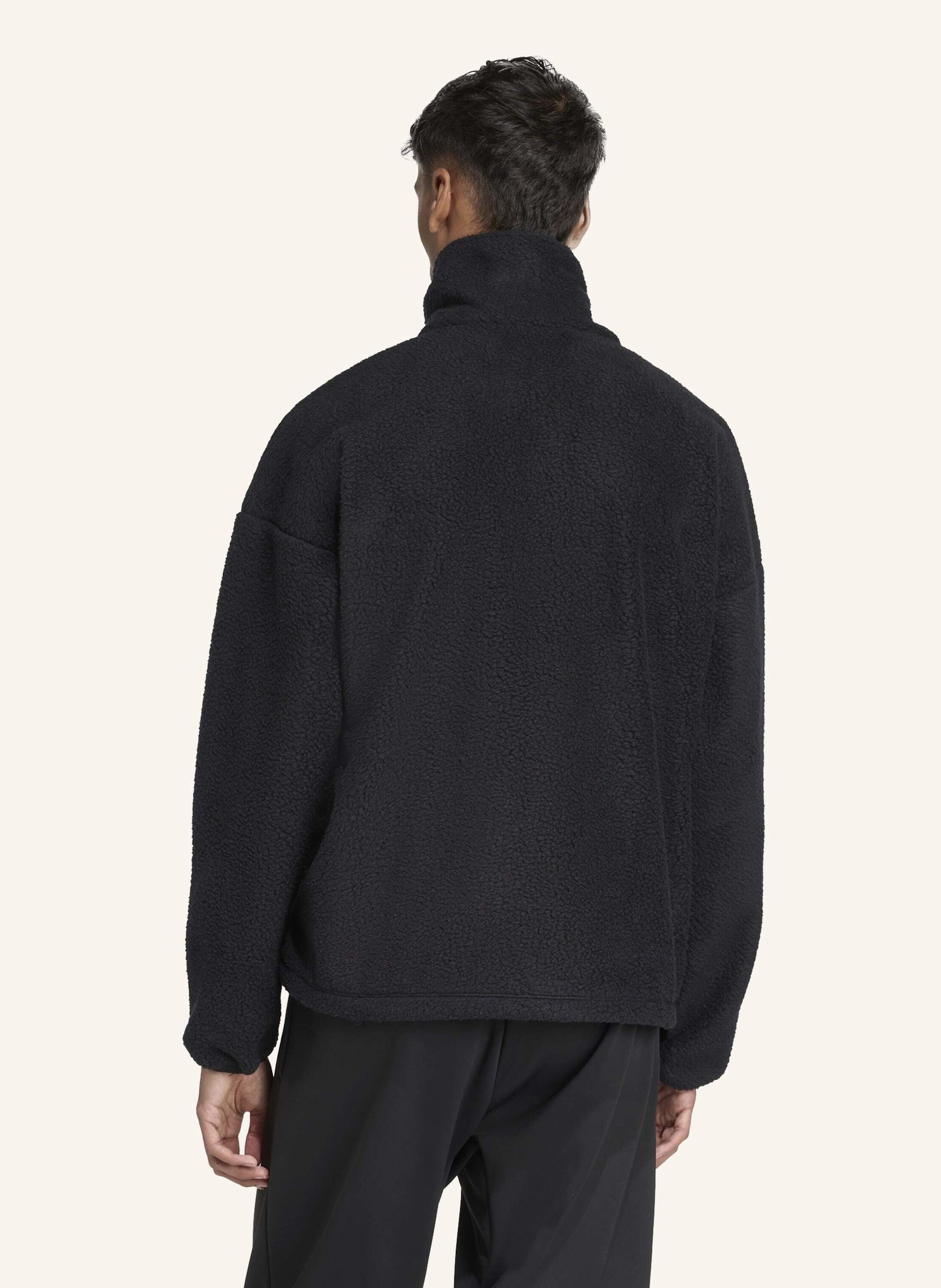 Thumbnail - Adidas City Tech High Pile Fleecejacke Mit Durchgehendem Reissverschluss schwarz