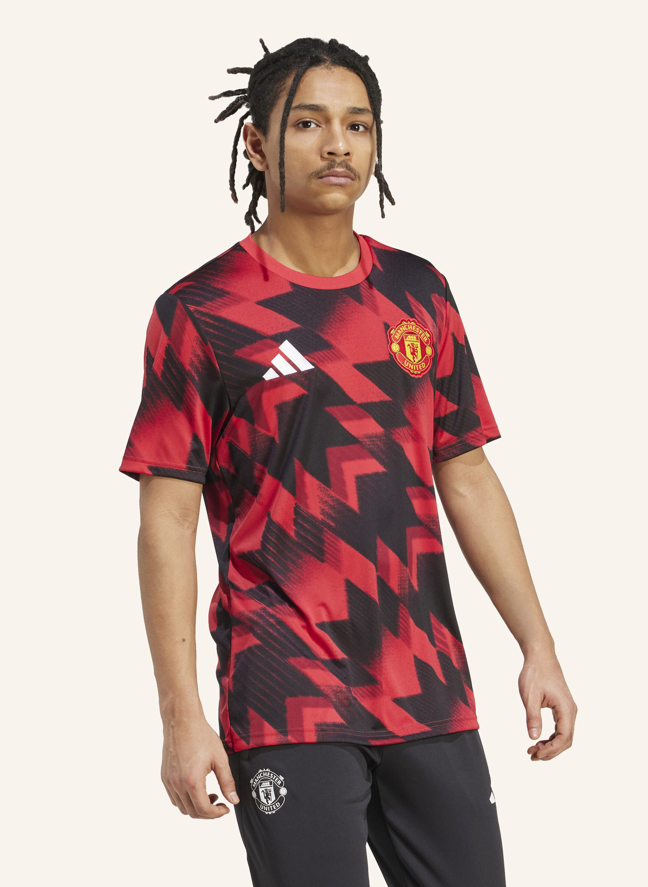 Thumbnail - Adidas Manchester United 25/26 Pre-Match Shirt rot