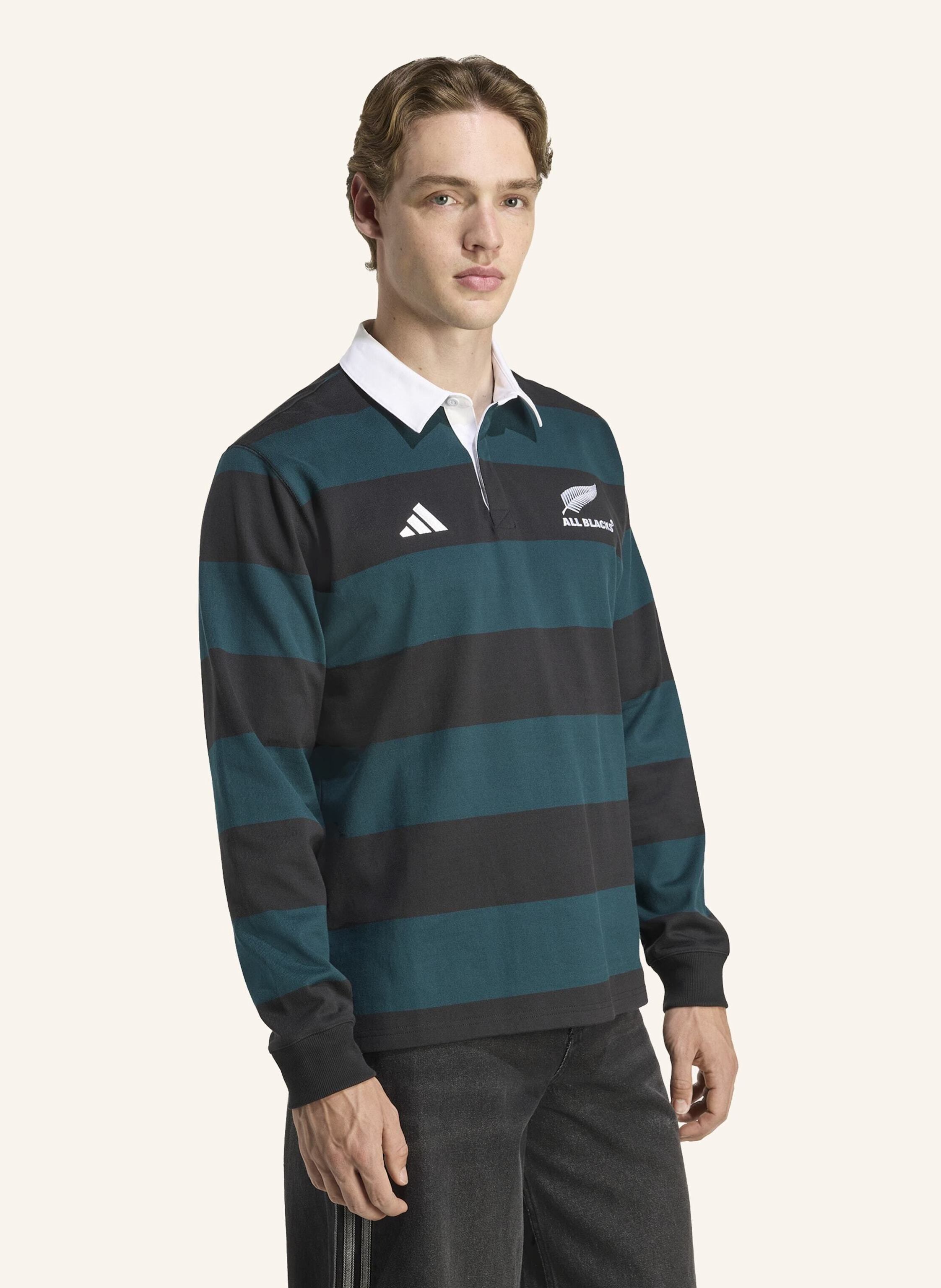Thumbnail - Adidas All Blacks Heritage Poloshirt schwarz