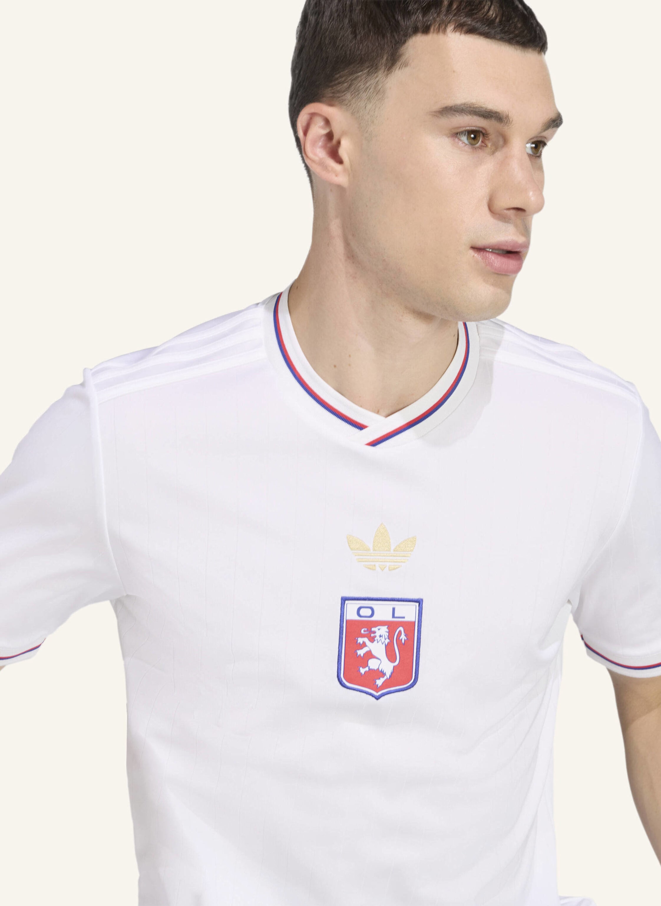 Thumbnail - Adidas Olympique Lyon Jubiläumstrikot weiss