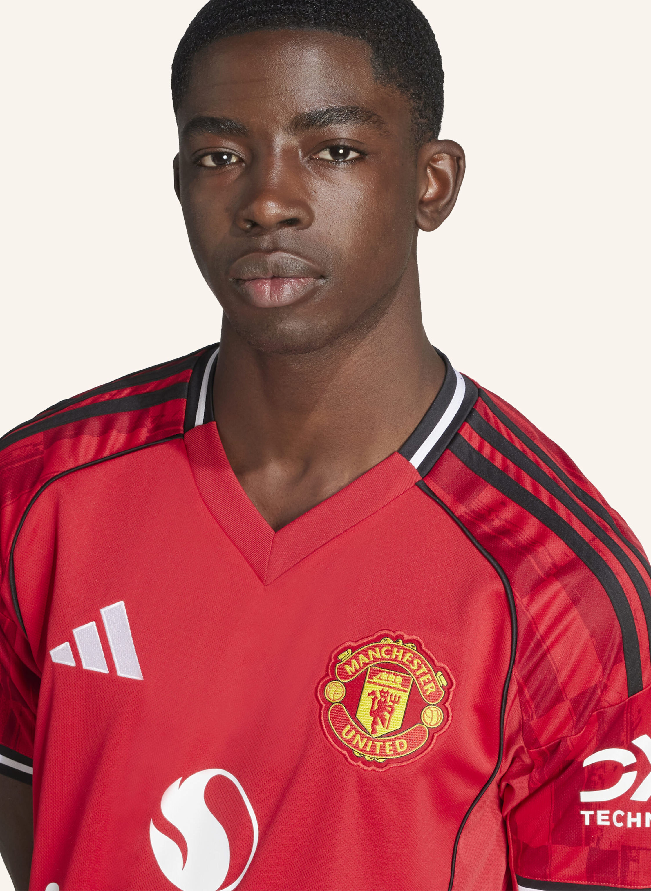 Thumbnail - Adidas Manchester United 25/26 Heimtrikot rot