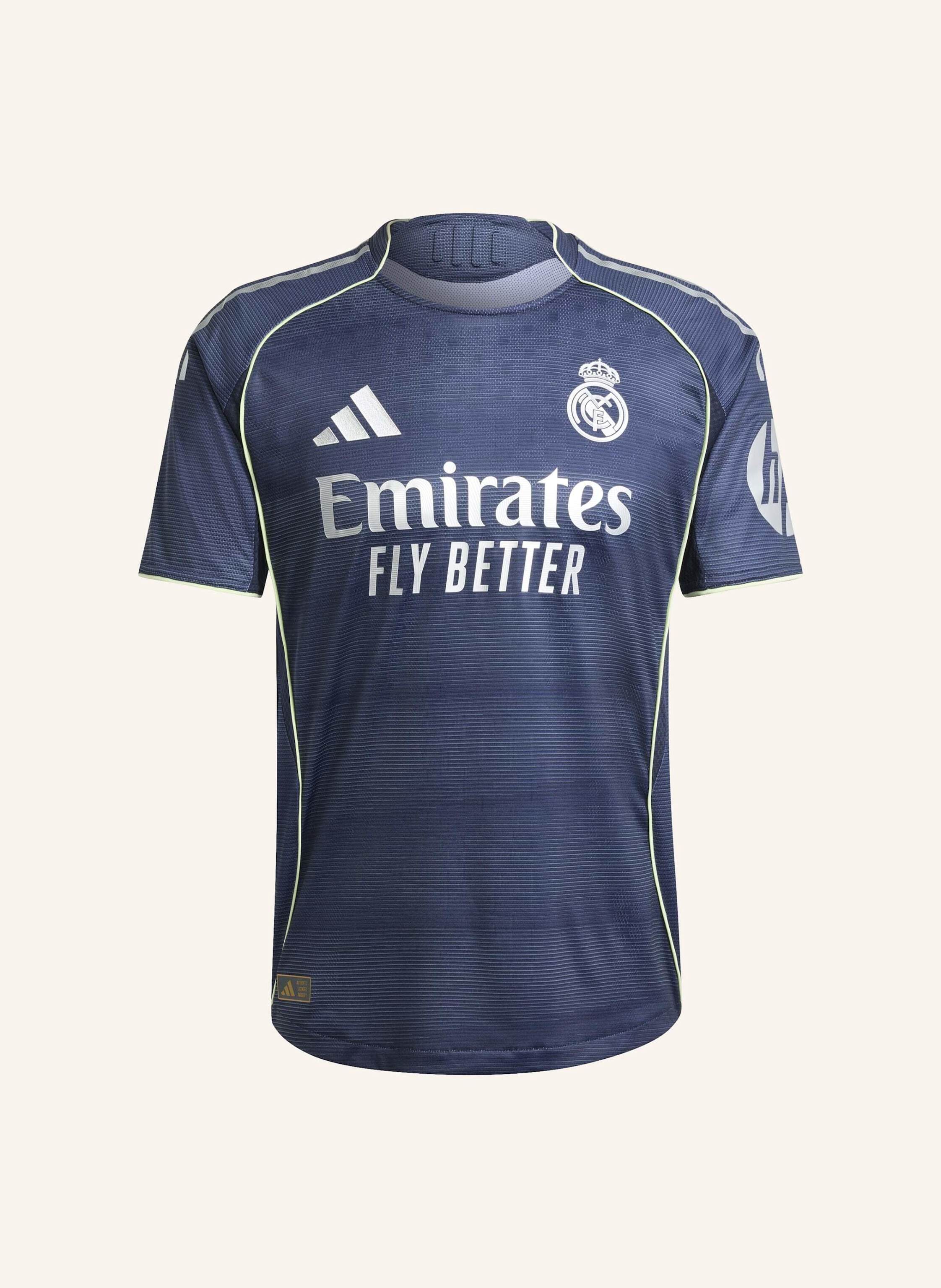 Adidas Real Madrid 25/26 Auswärtstrikot Authentic blau