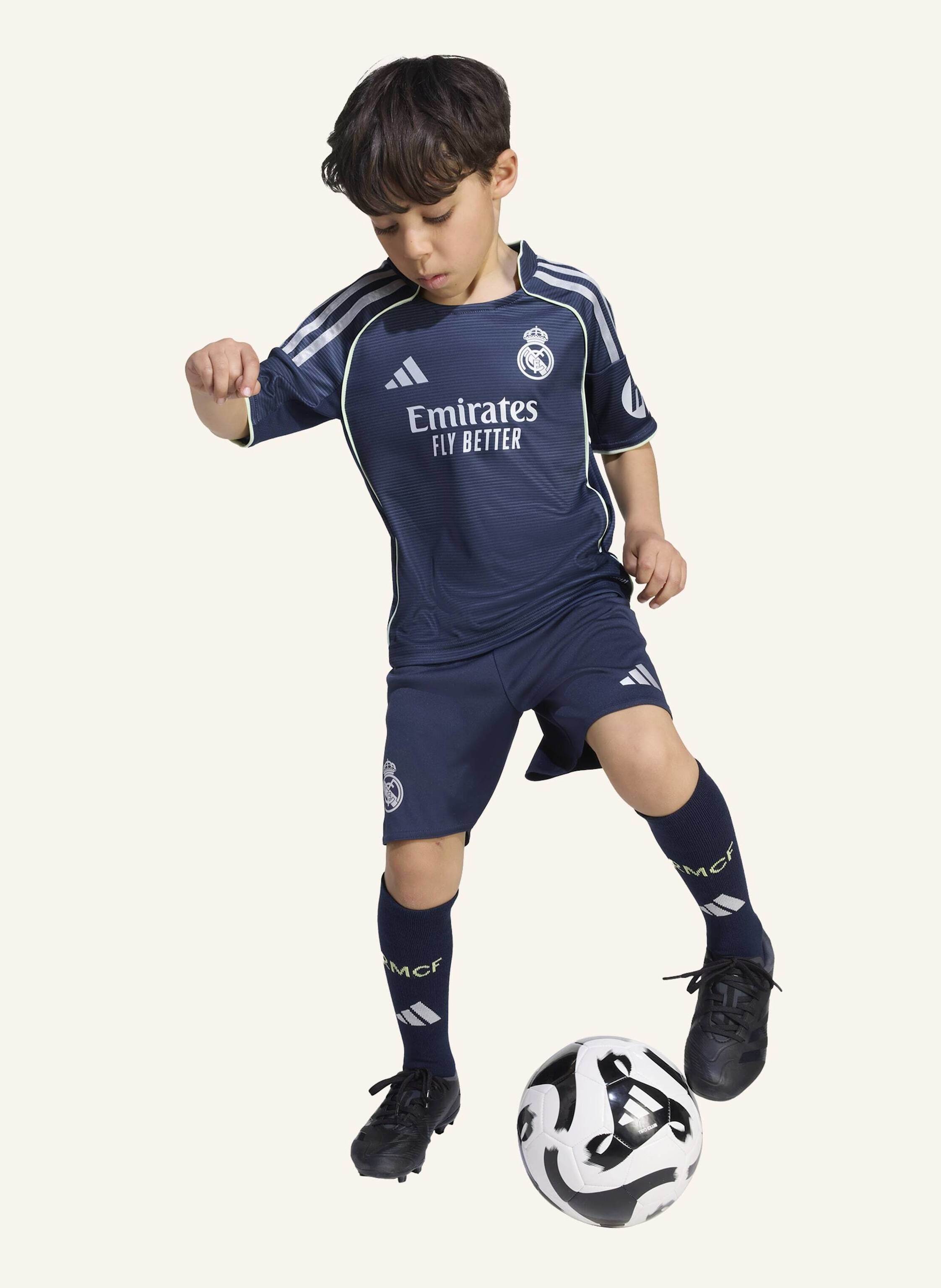 Thumbnail - Adidas Real Madrid 25/26 Away Kids Mini Kit blau