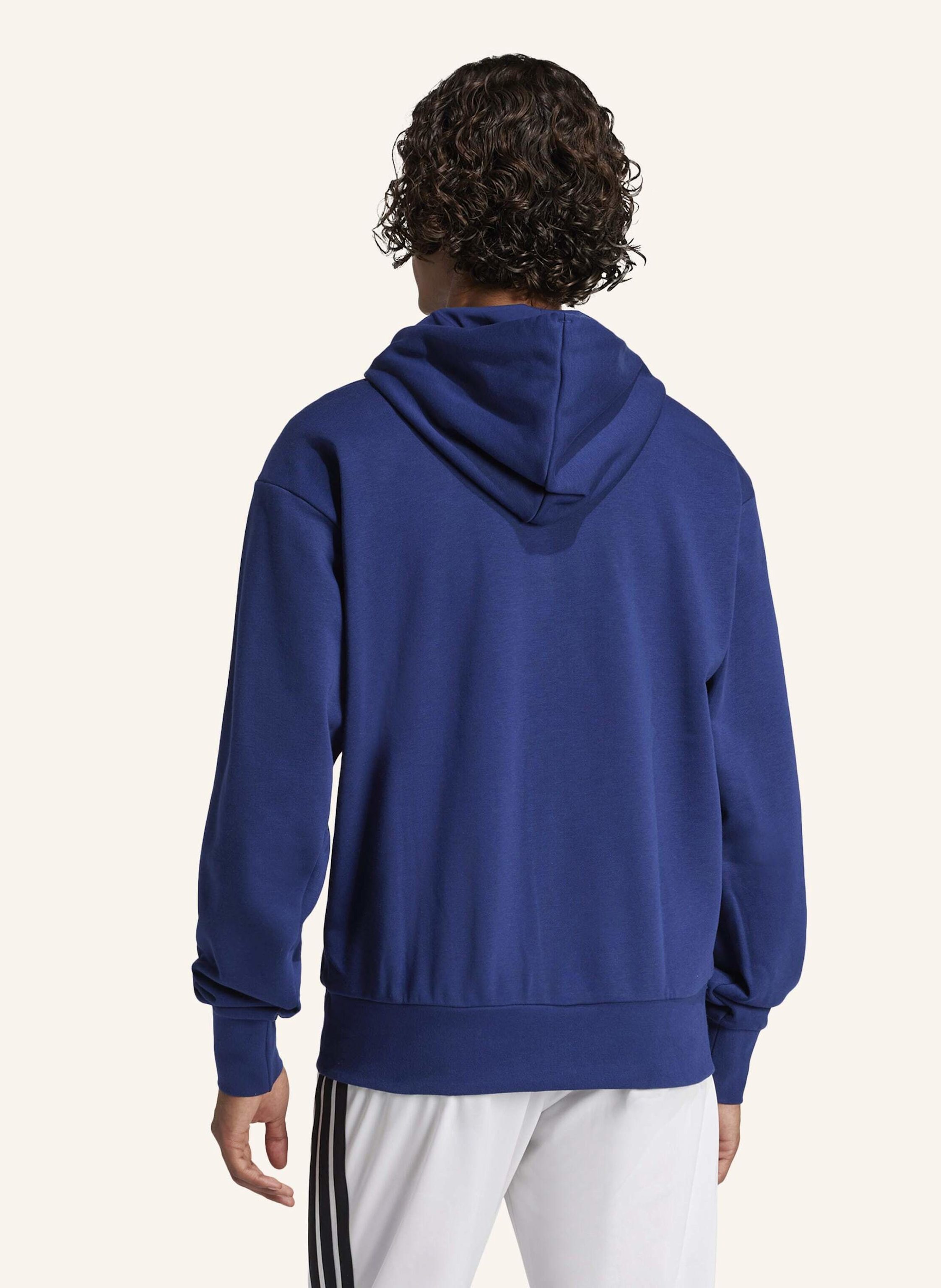 Thumbnail - Adidas Essentials Big Logo French Terry Hoodie blau