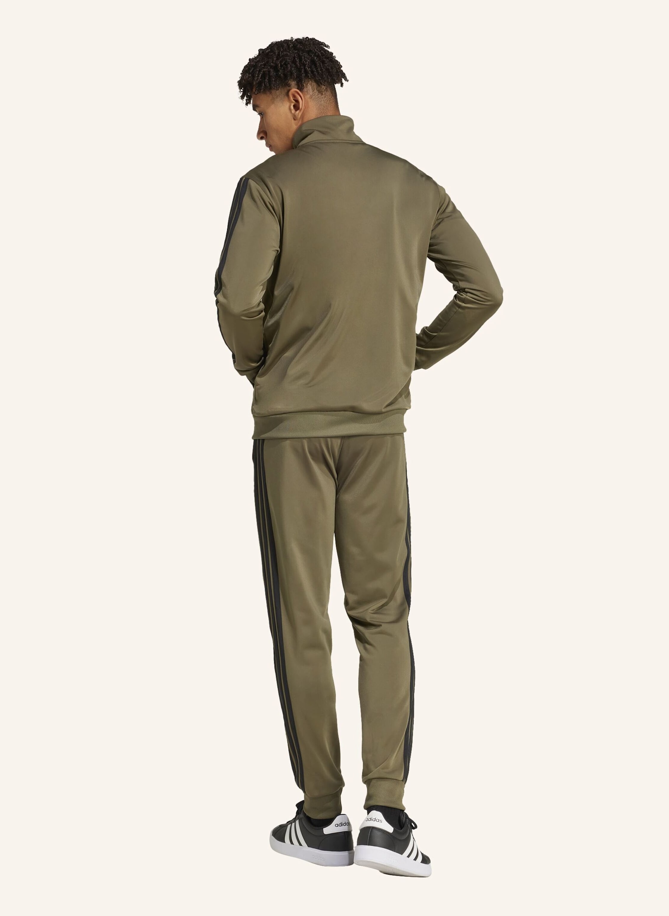 Thumbnail - Adidas Trainingsanzug 3 Stripes gruen