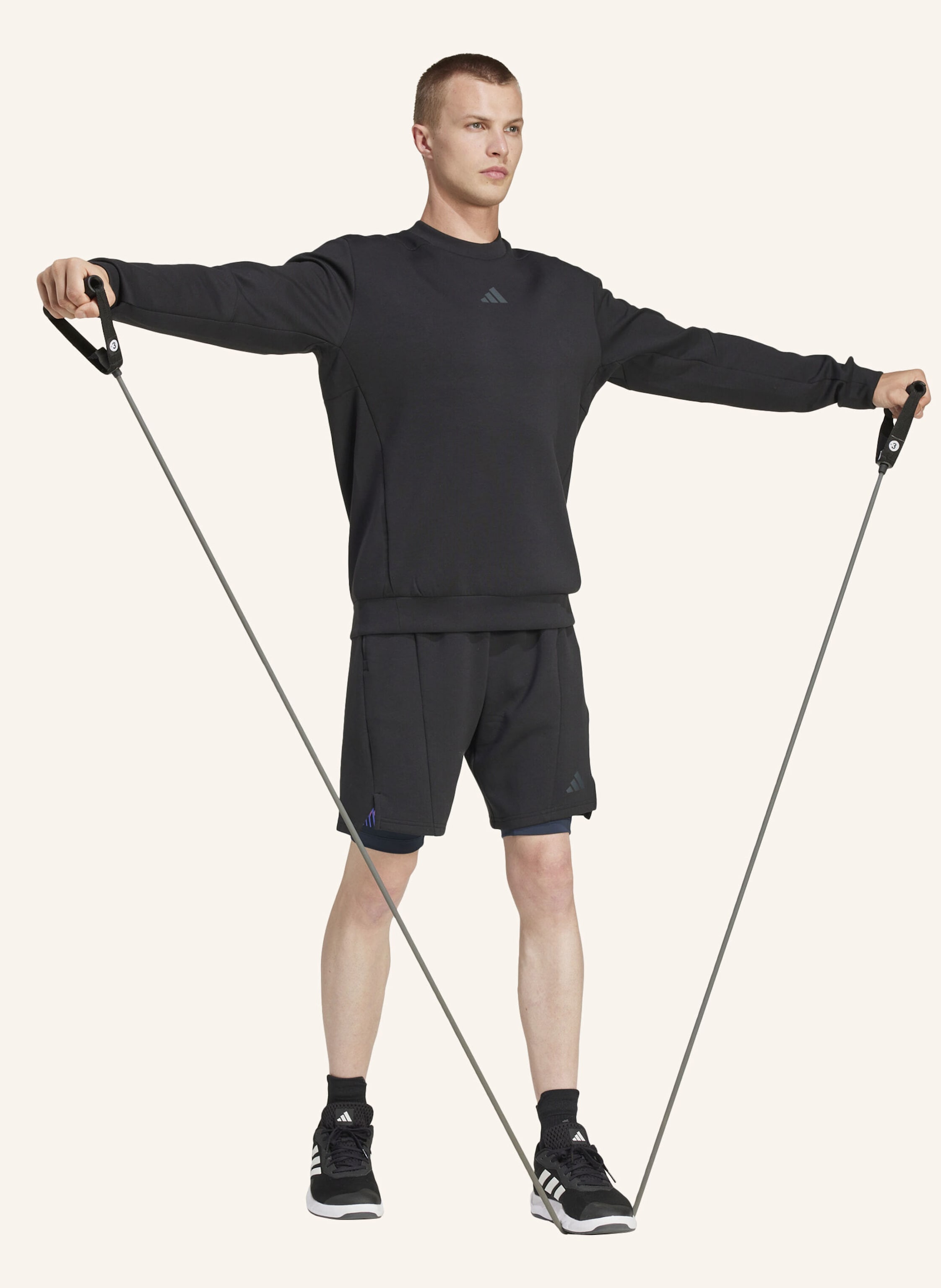 Thumbnail - Adidas Longsleeve d4t Crew schwarz