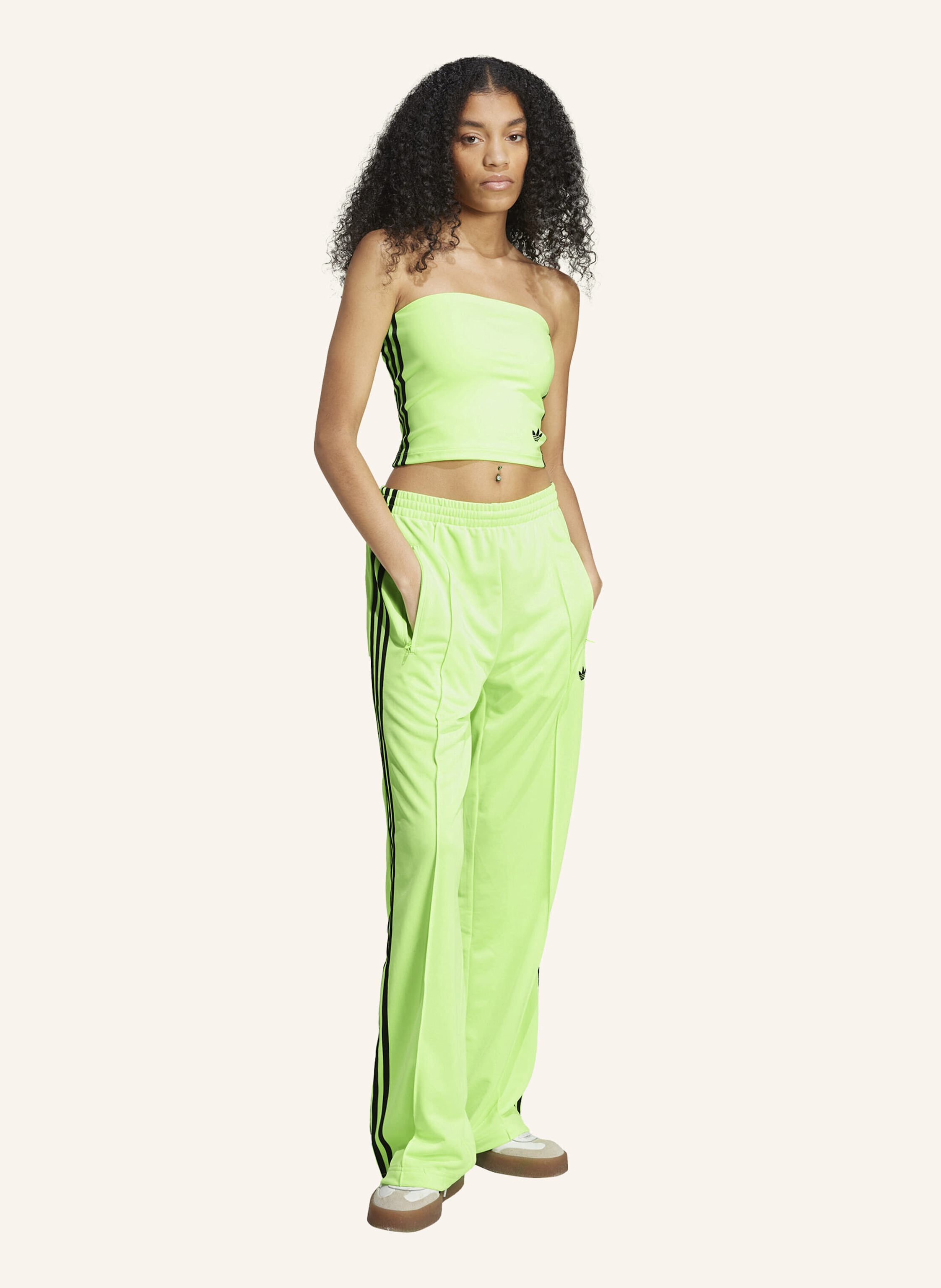 Thumbnail - Adidas Originals Track Pants Firebird Adicolor Loose gruen