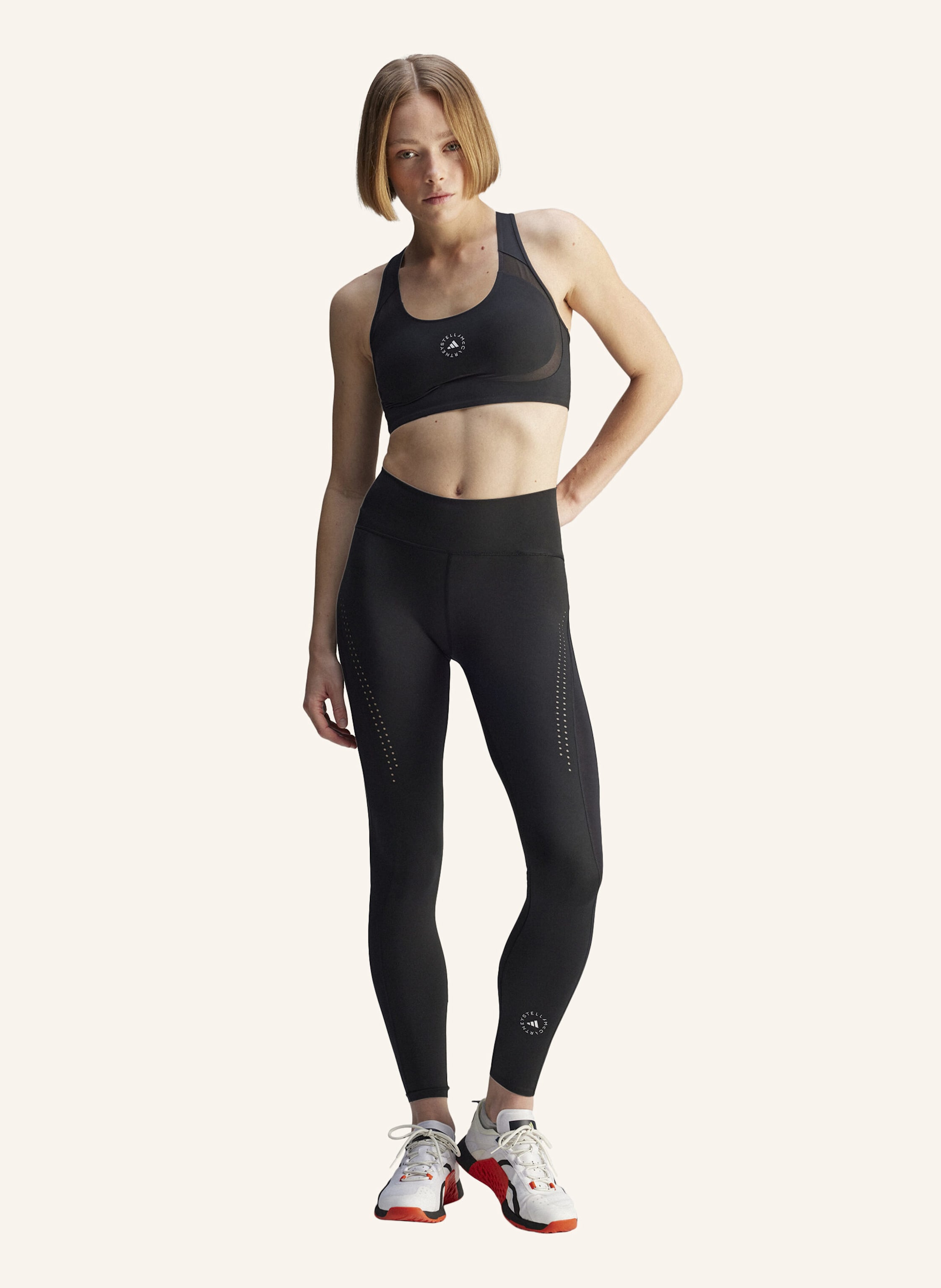 Thumbnail - Adidas By Stella Mccartney Adidas By Stella Mccartney Truepurpose Power Impact Training Medium Support Sport-Bh schwarz