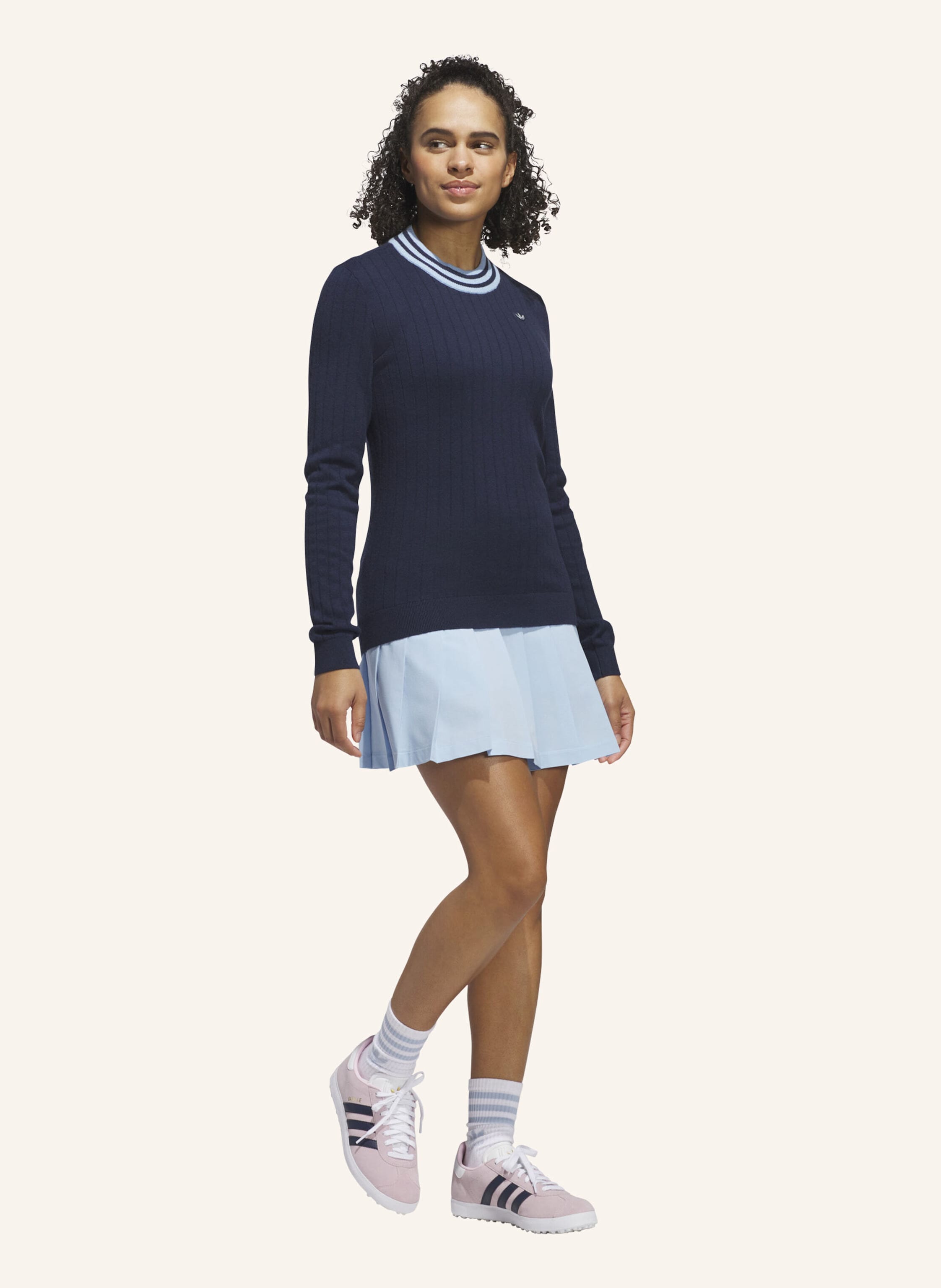 Thumbnail - Adidas Originals Cashmere Knit Pullover blau